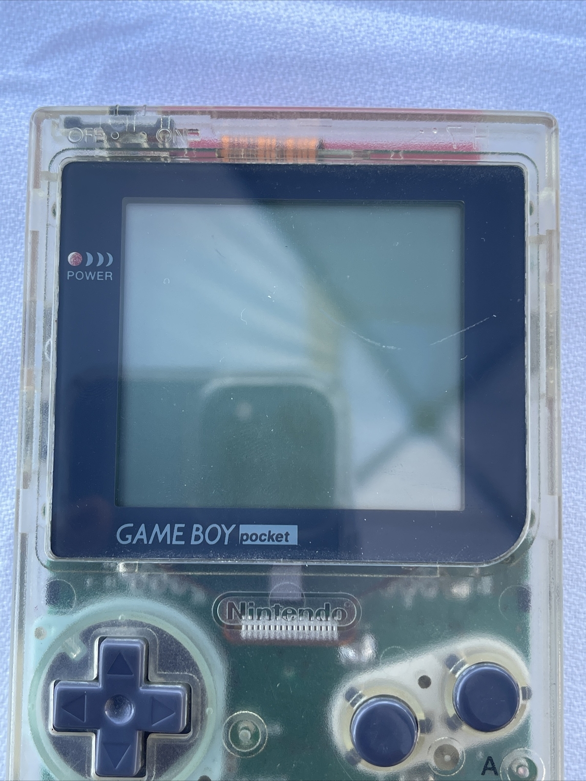 Nintendo Game Boy Color CGB-001 – Clear Skeleton – 100% Original- Tested Works