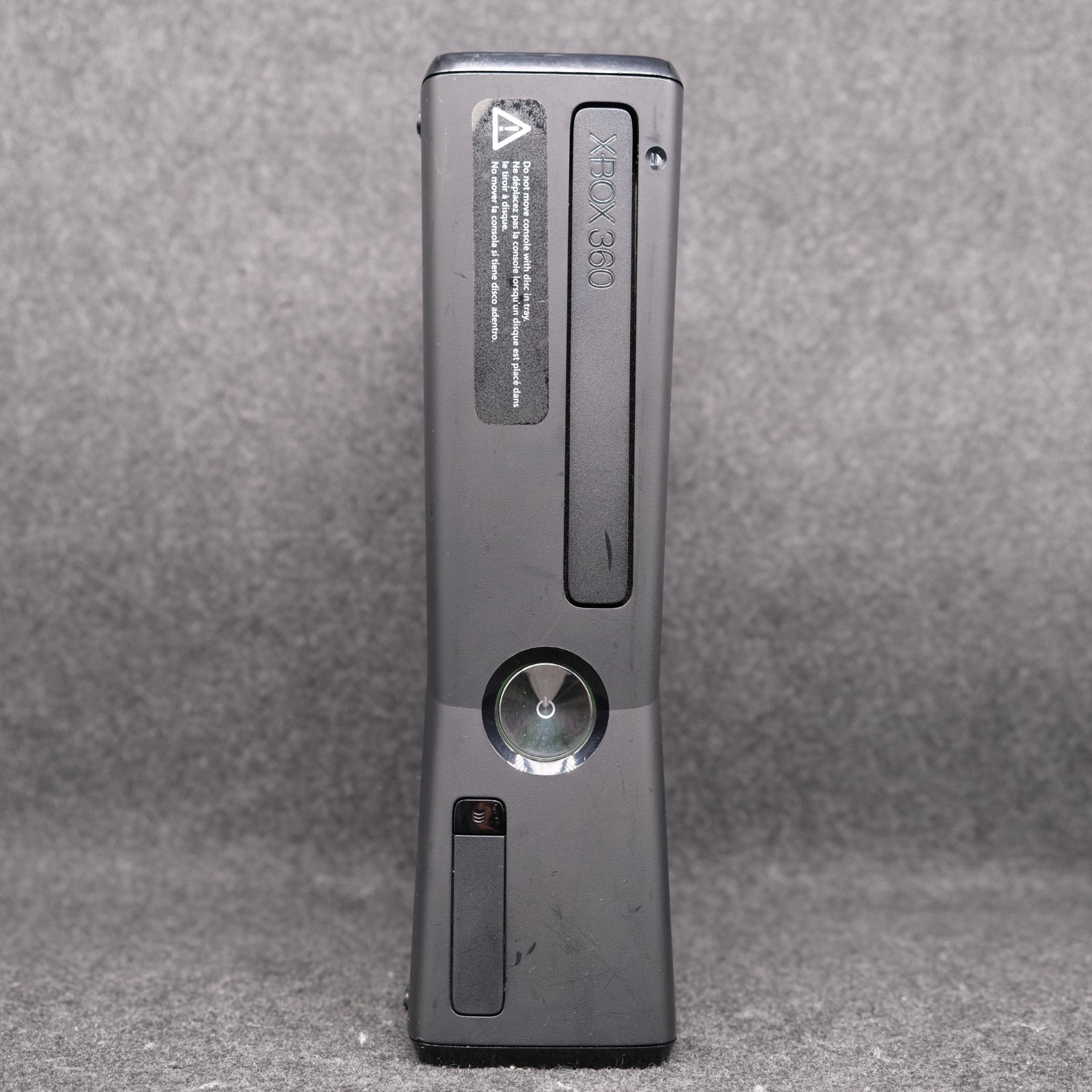 Xbox 360 S Black 4GB Console – Authentic Acceptable Condition *Broken Latch*