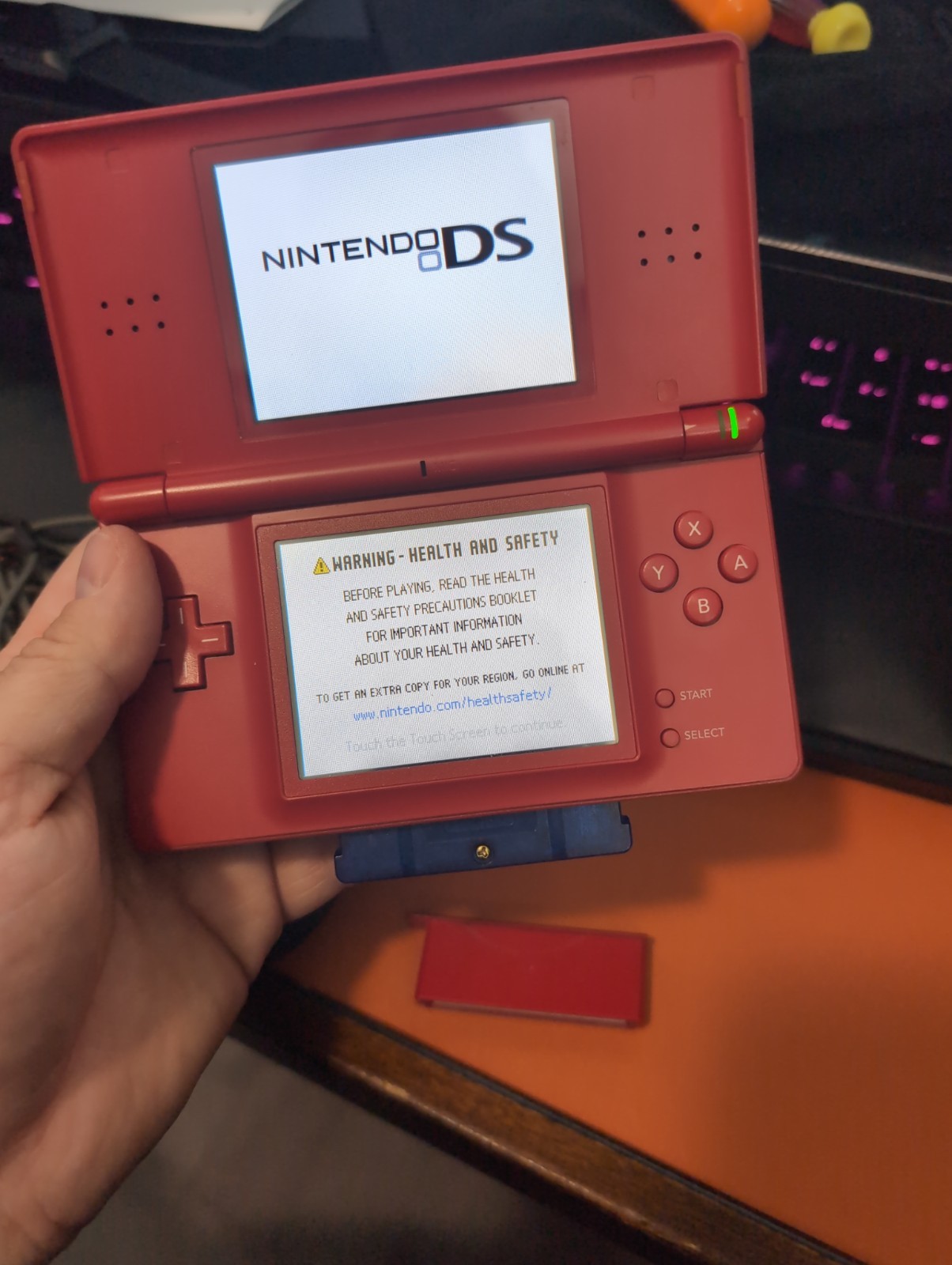 Nintendo DS Lite – red super mario bros – Handheld Console – Very Clean