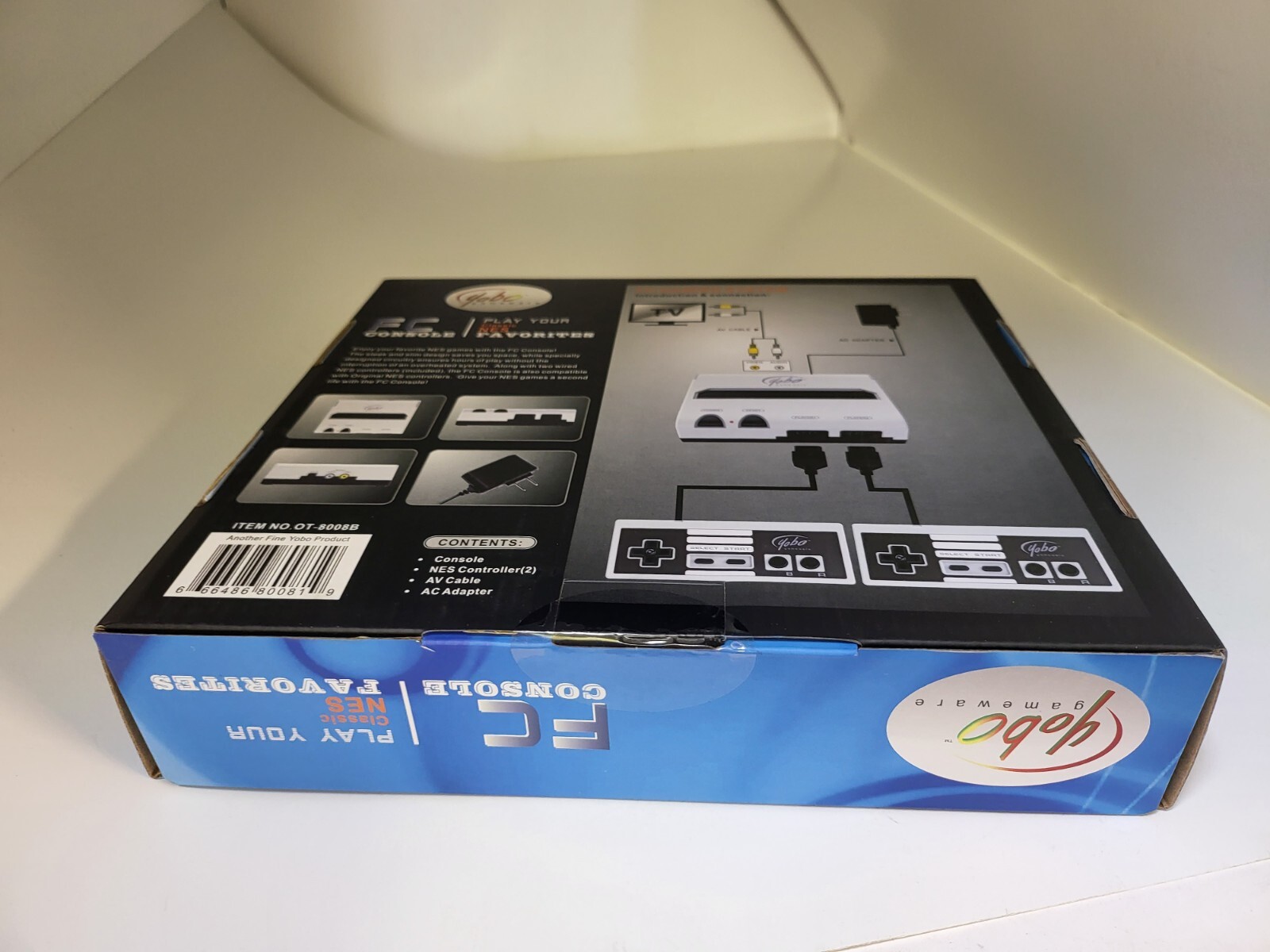NEW Black & White Yobo Fc Video Game Console to Play NES 8 Bit Nintendo Games