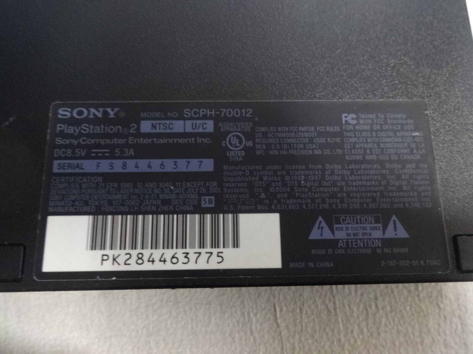 OEM Sony PS2 SLIM Video Game System Console Bundle Set Playstation-2 SCPH-70012