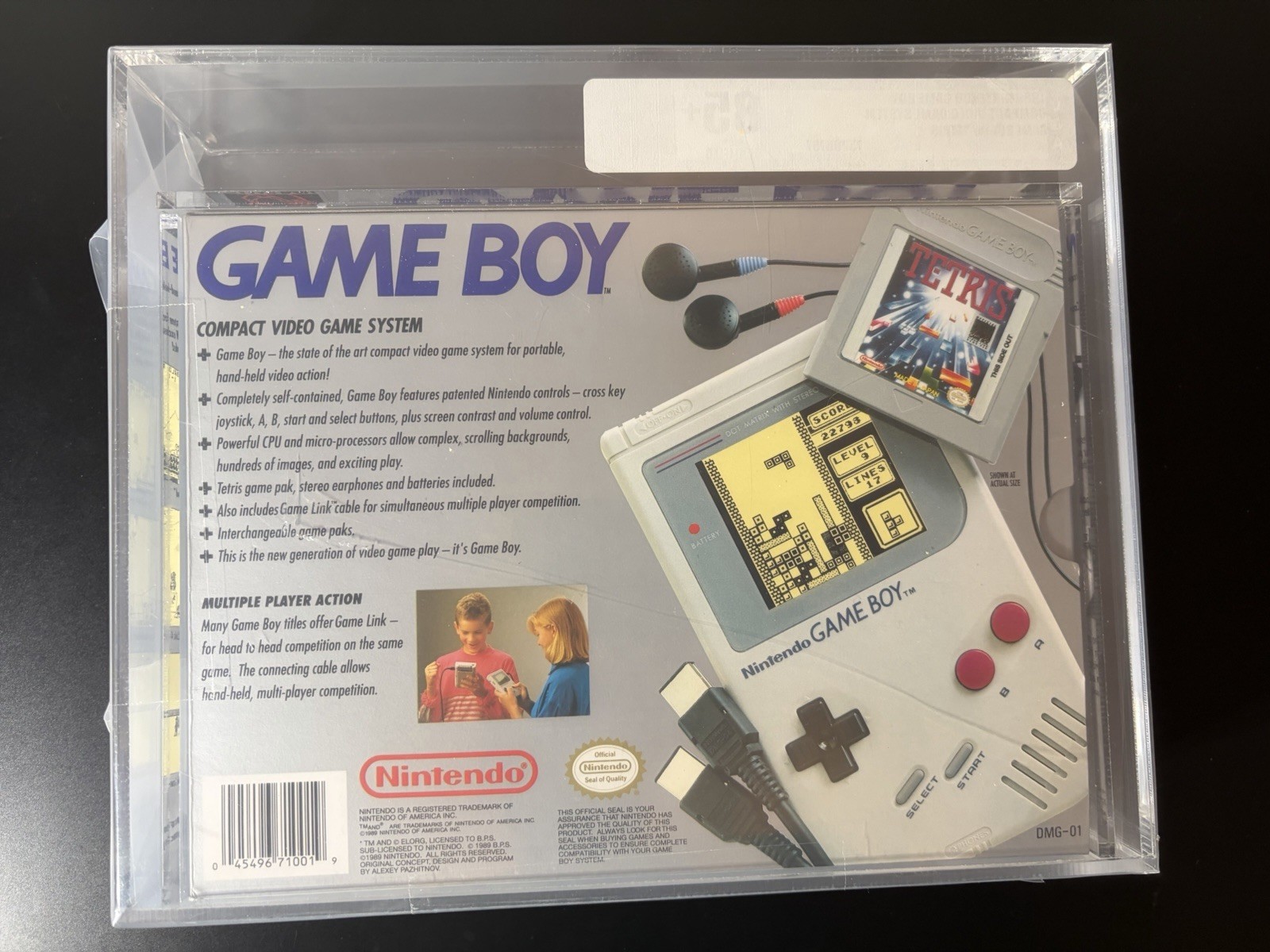Nintendo GameBoy Gray Console DMG-01 New In Box VGA 85+