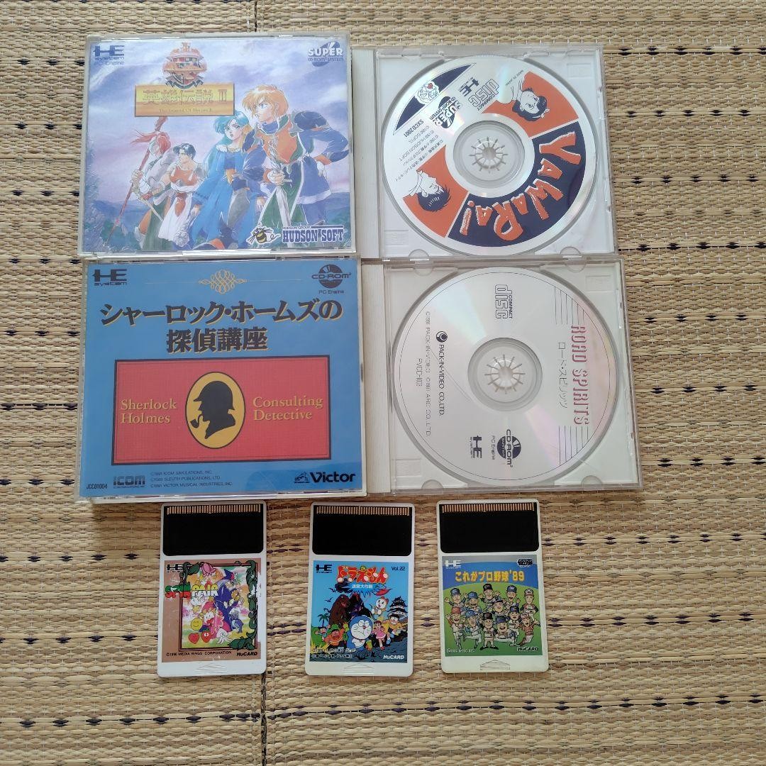 NEC PC Engine DUO-RX PCE-DUORX Console Tested with 7Games [Capacitor Replaced]