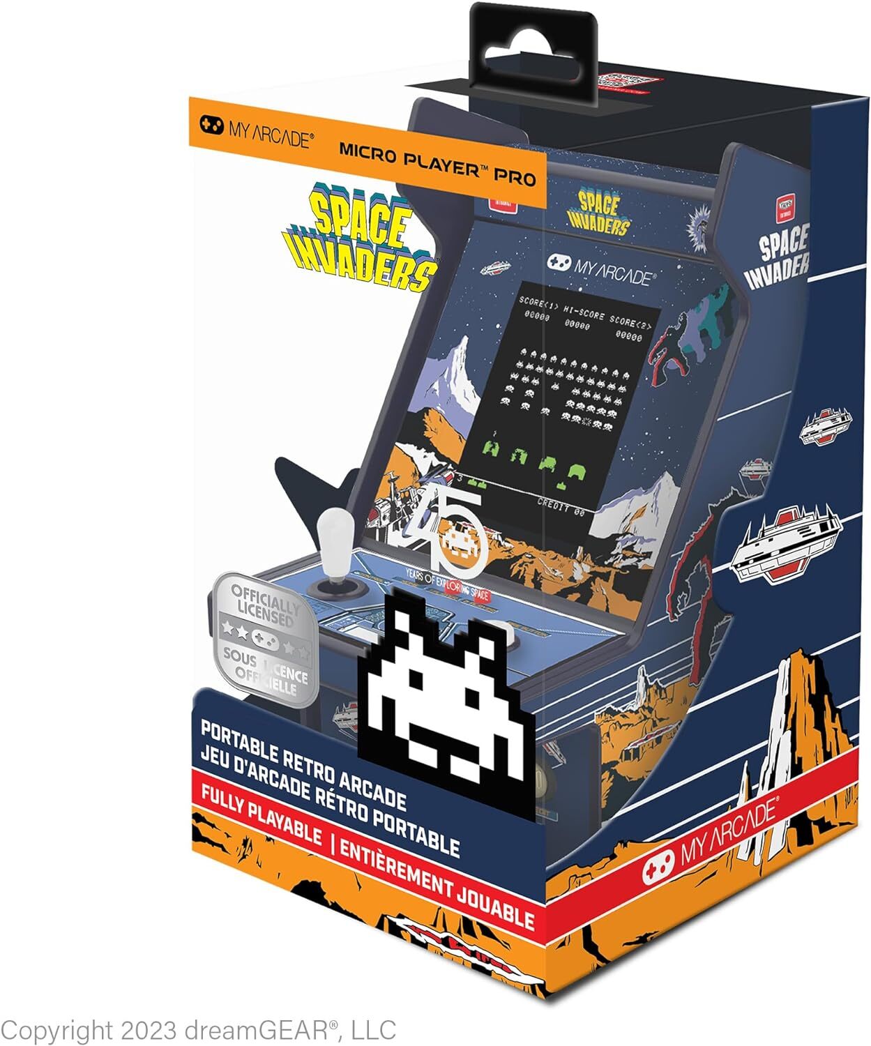 My Arcade Space Invaders Micro Player Pro: 6.75″ Mini Arcade Machine Video Game