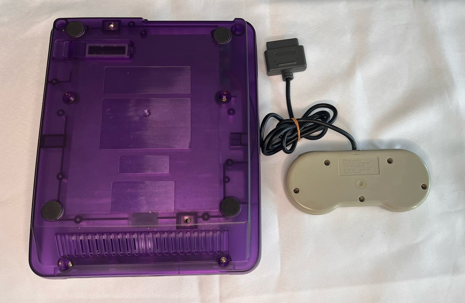 Nintendo Super Famicom Super Nintendo New Transparent Purple Shell Region Free