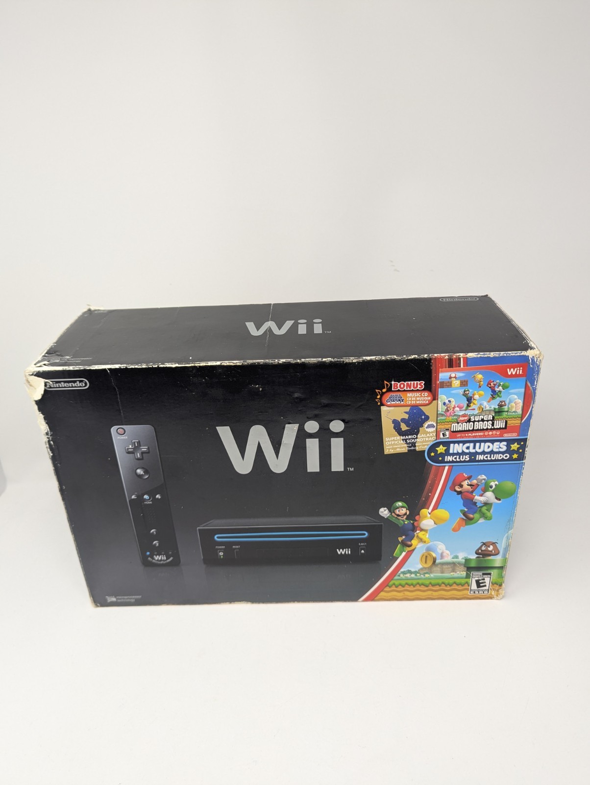 Nintendo Wii Video Game Console Black RVL-101 Super Mario Bros Wii Accessories 2