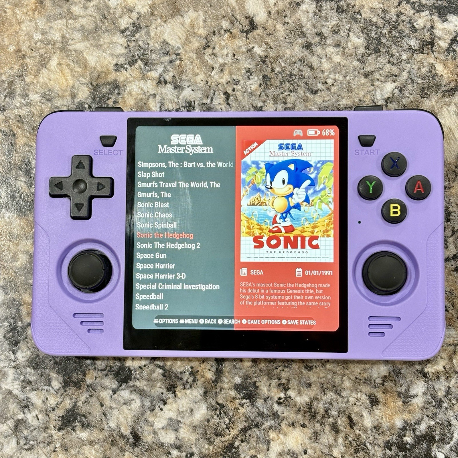 New PowKiddy RGB30 Gaming Handheld New 64GB Card Custom Loaded Ready To Play