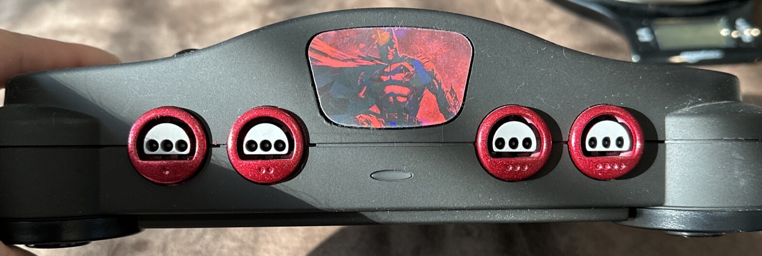 Custom “The BATMAN” N64 Console w/ Black Controller !