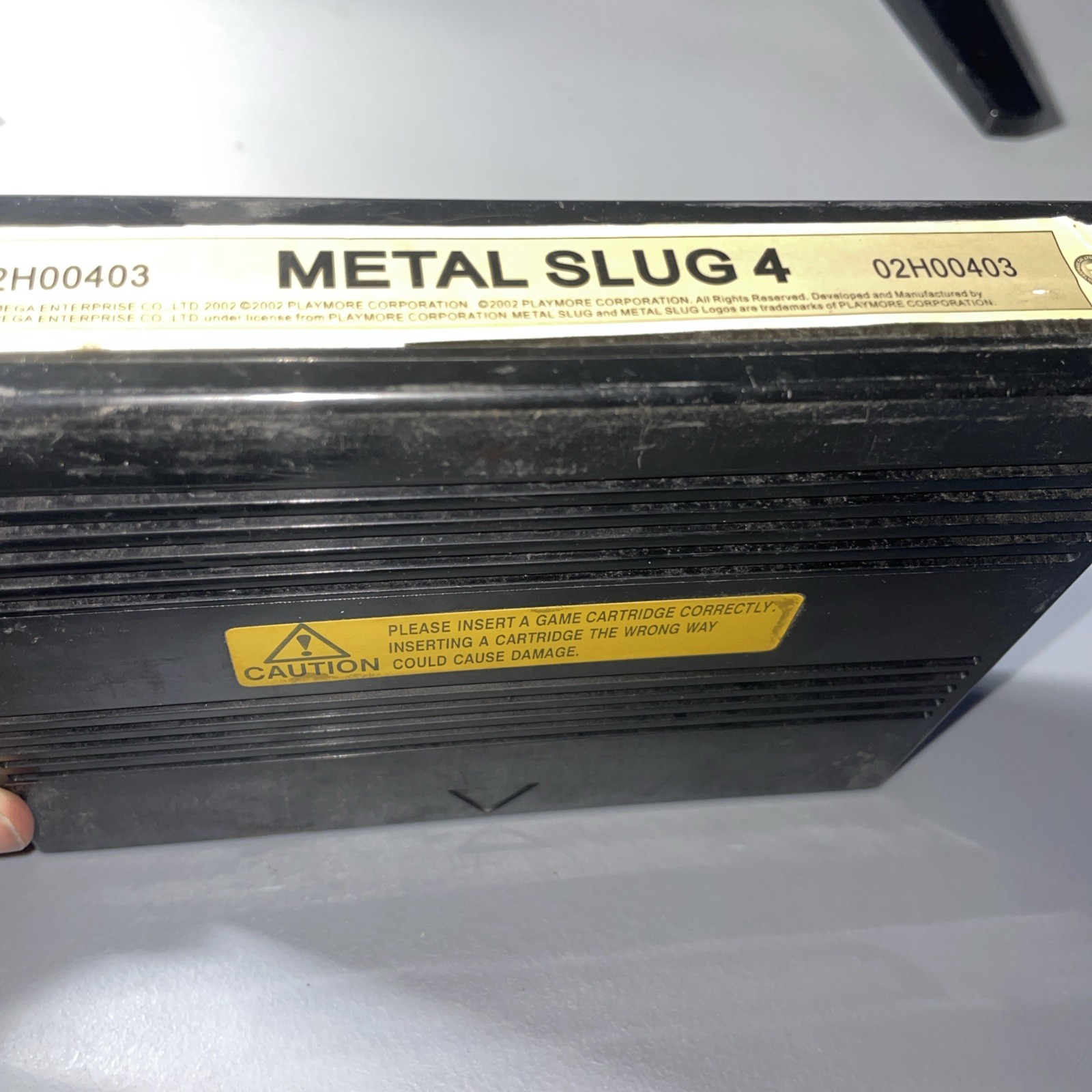 SNK NeoGeo MVS Metal Slug 4 Cartridge Tested Working Cart