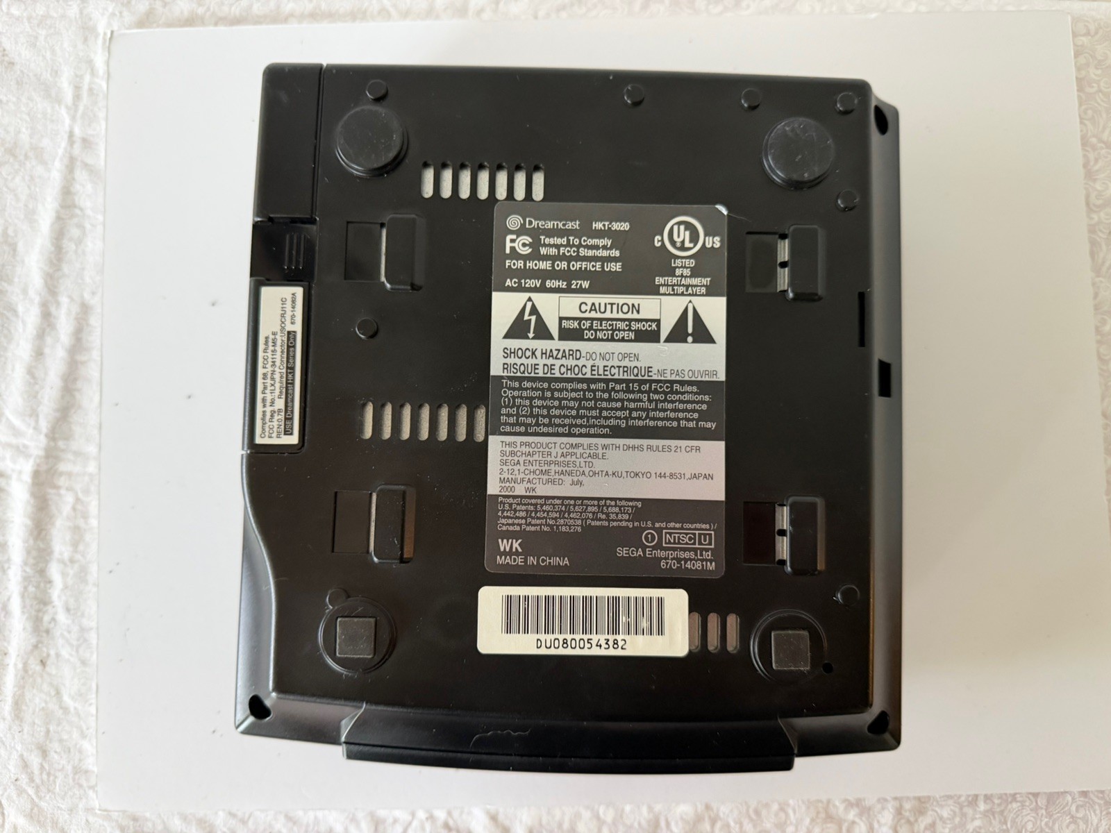 SEGA Dreamcast SPORTS Edition Black With Controller OEM Nice Cond New Capacitors