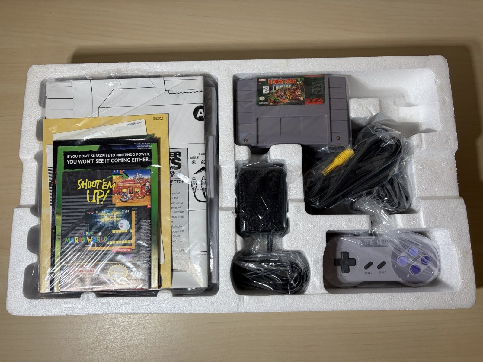 Super Nintendo SNES System Donkey Kong Country Complete – Mint Condition