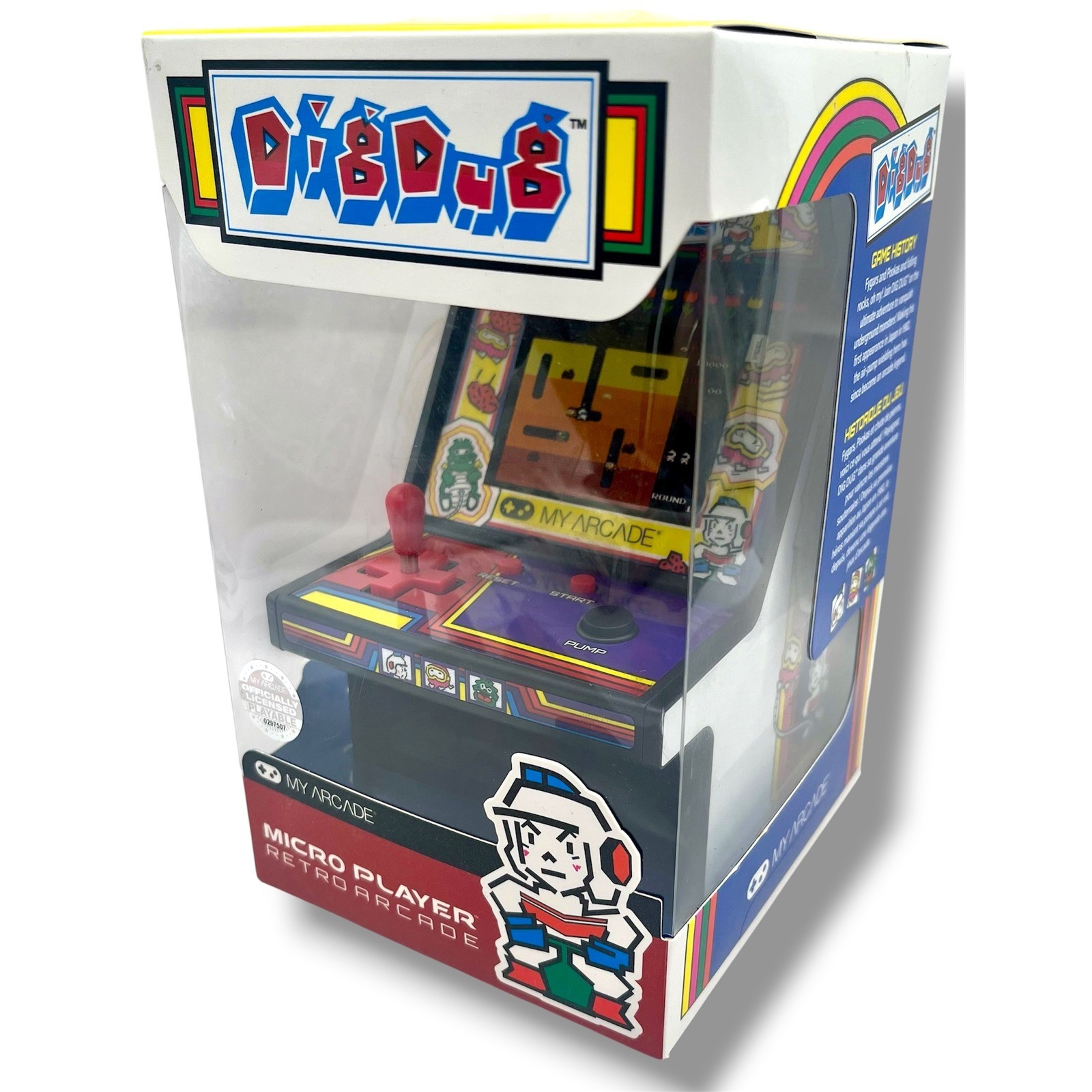 My Arcade Dig Dug Micro Player Retro Arcade Machine DGUNL-3221 New in Box