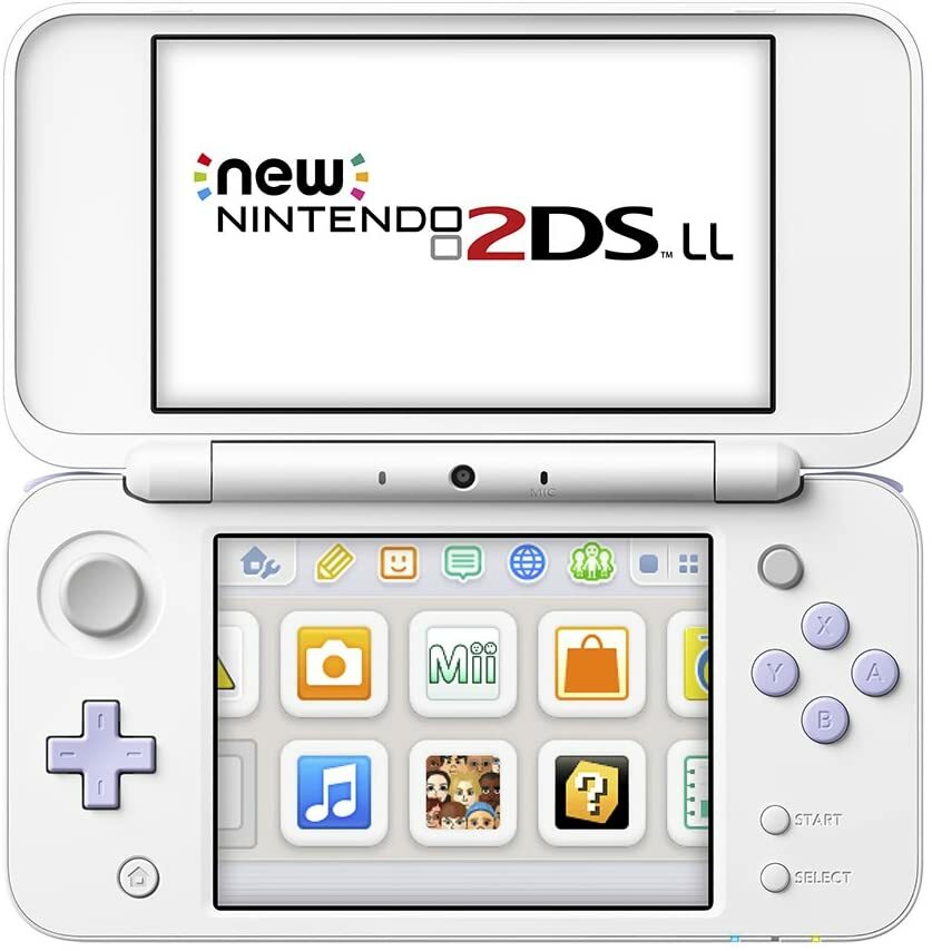 USED Japanese New Nintendo 2DS XL LL WHITE LAVENDER only console JAN-001