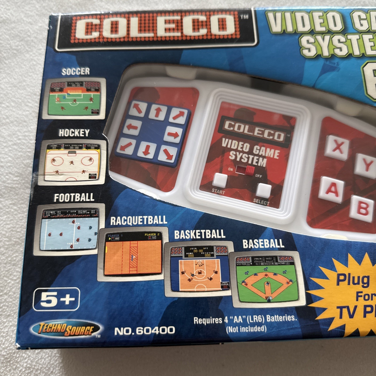 Coleco Video Game System w/6 Built in (Sports) Games, New in Original Packaging