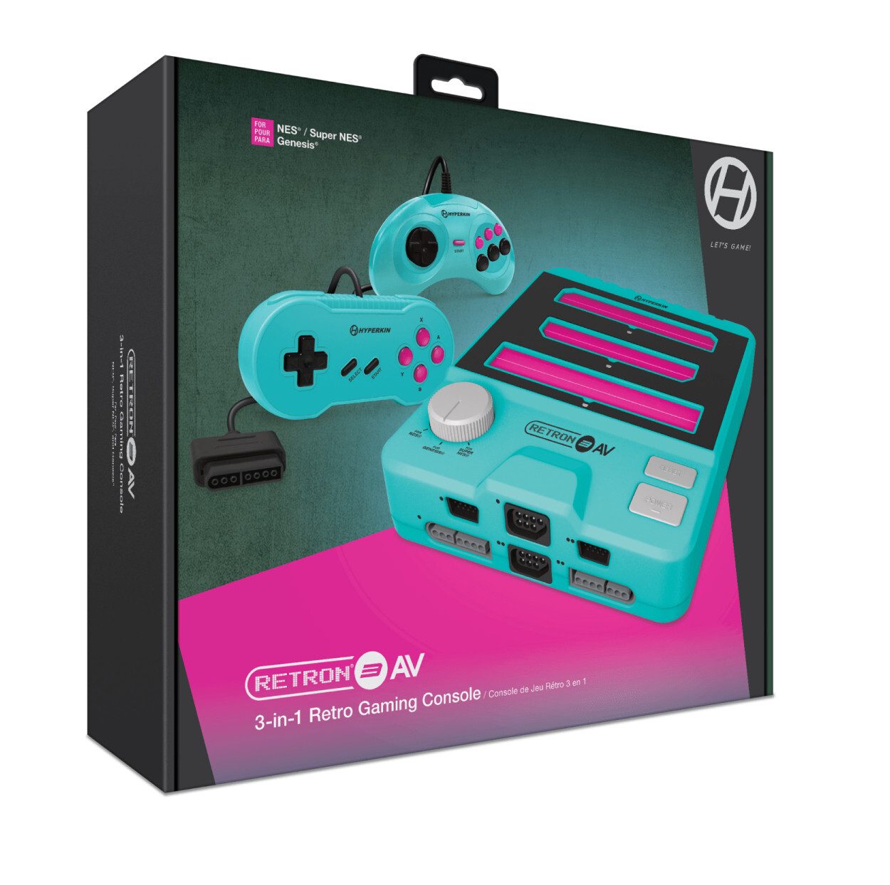 Hyperkin RetroN 3 AV Console for NES, SNES,Super Famicom, Genesis/Mega Drive Blu