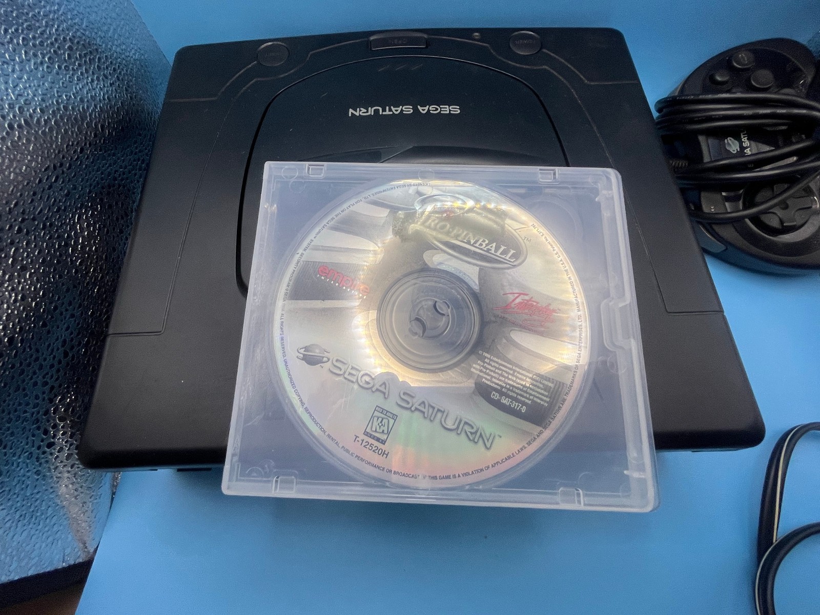 SEGA Saturn Console Bundle w/ 1 Controllers, Cables & Pinball NTSC-U/C MK-80000A