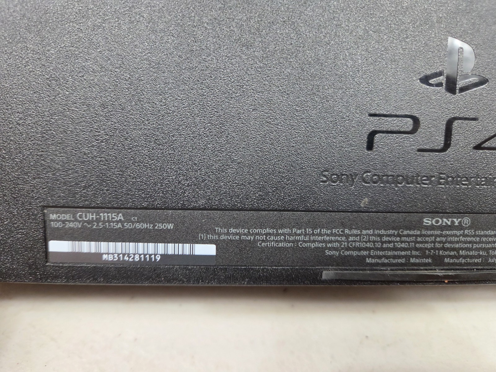 Sony Playstation 4 500GB Black Console PS4 W/ Controller & Cords Tested Working!