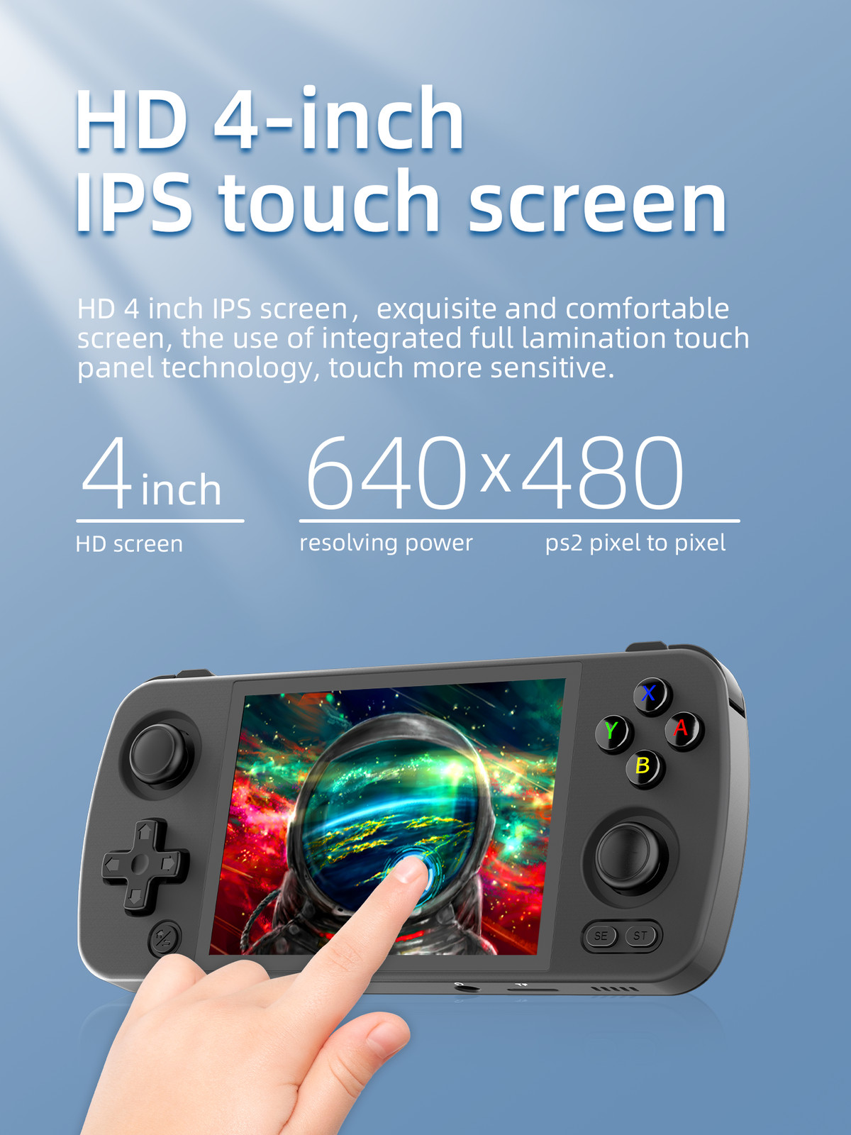 ANBERNIC RG405M Handheld Game Console 4» IPS Touch Screen Android12 3000+ Games