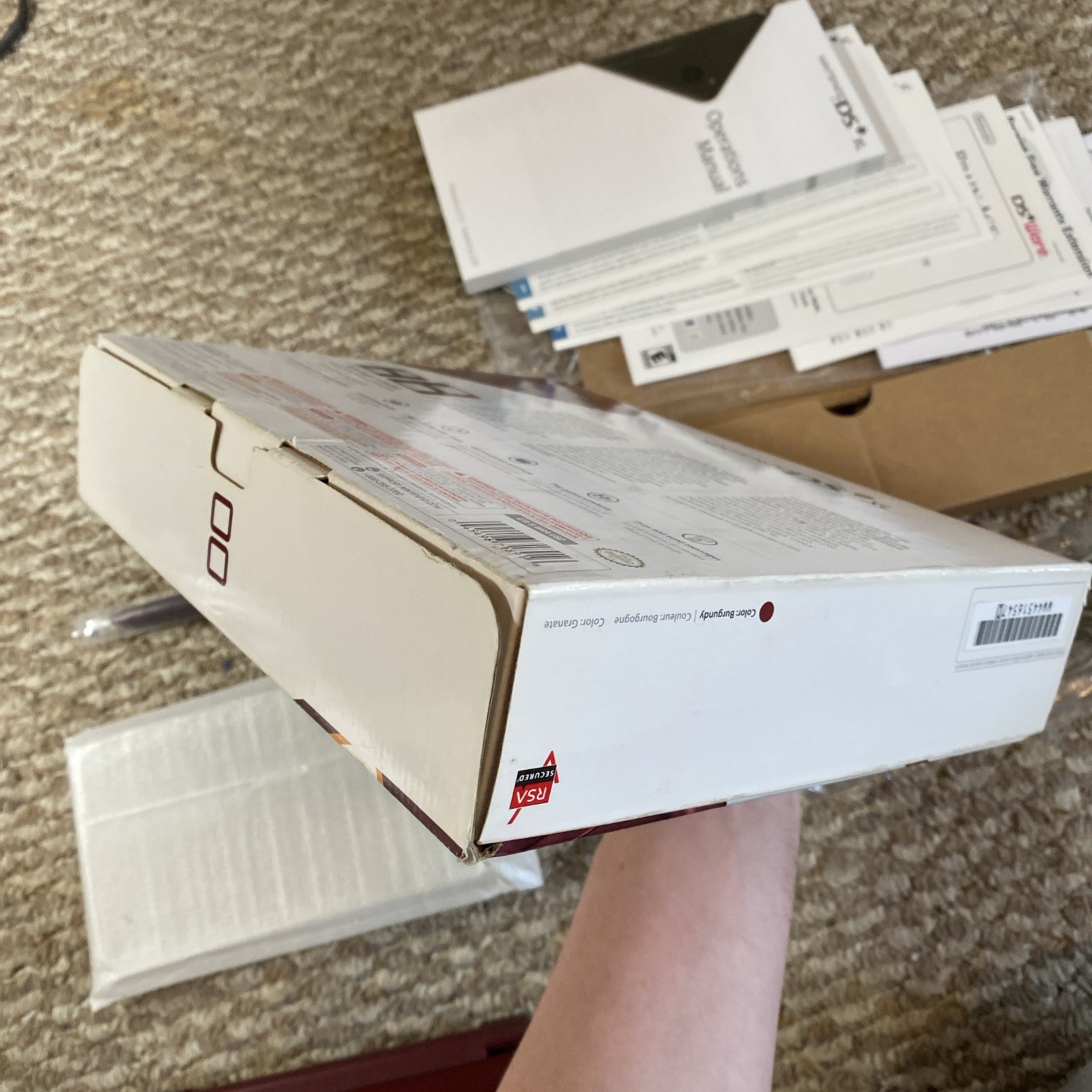 Nintendo DSi XL Burgundy Complete In Box CIB, ! Stylus, Manual!
