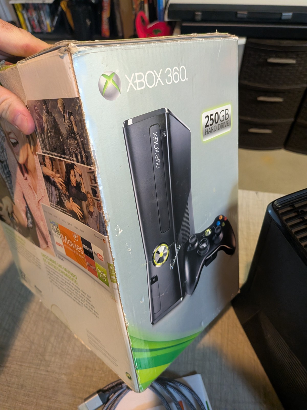 Xbox 360 S 250GB (Slim) Complete in Box Bundle! Controller & Cords w/ WARRANTY!