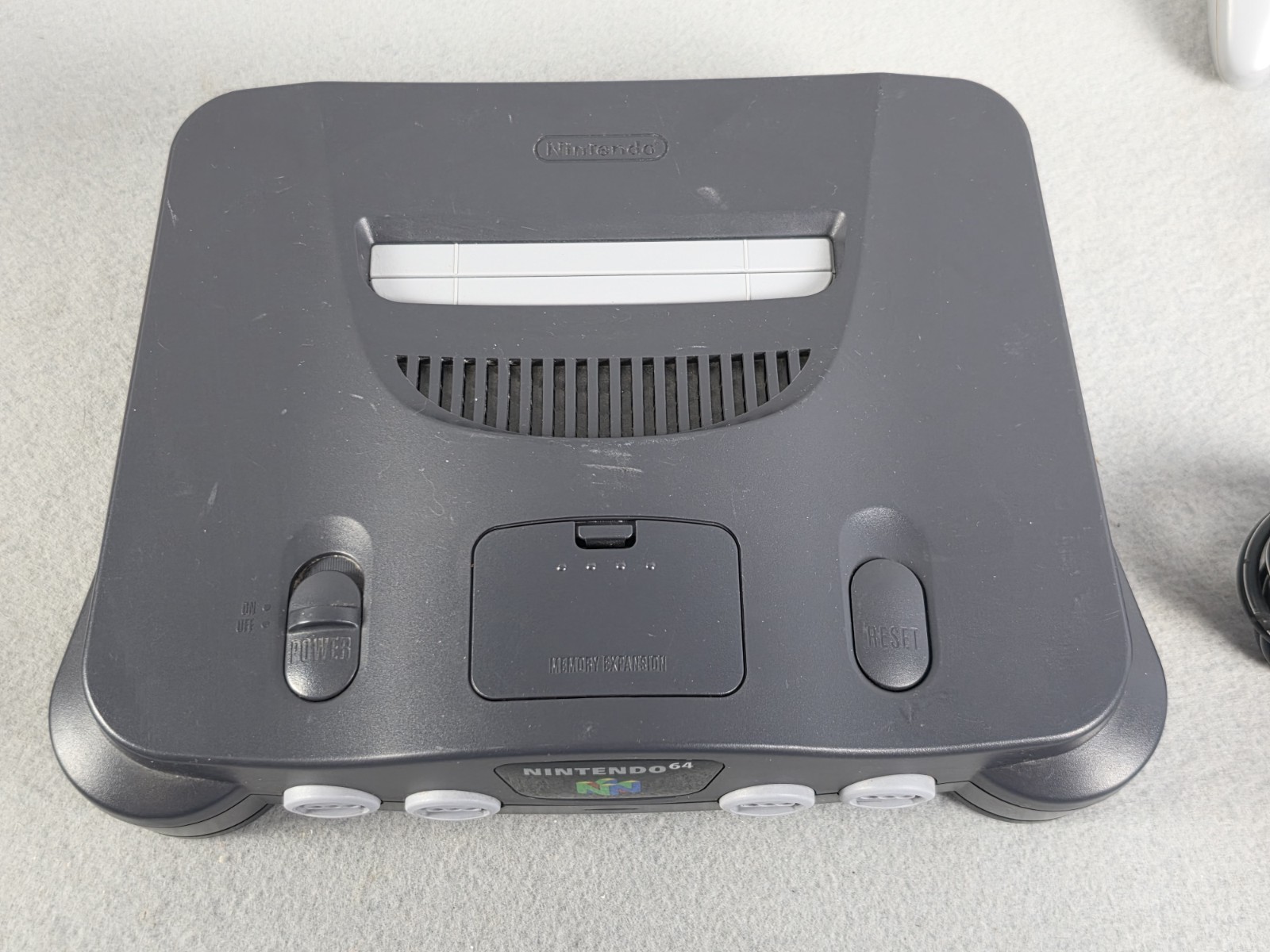 Nintendo 64 N64 Console OEM Controller NBA Courtside RF Adapter Tested Bundle
