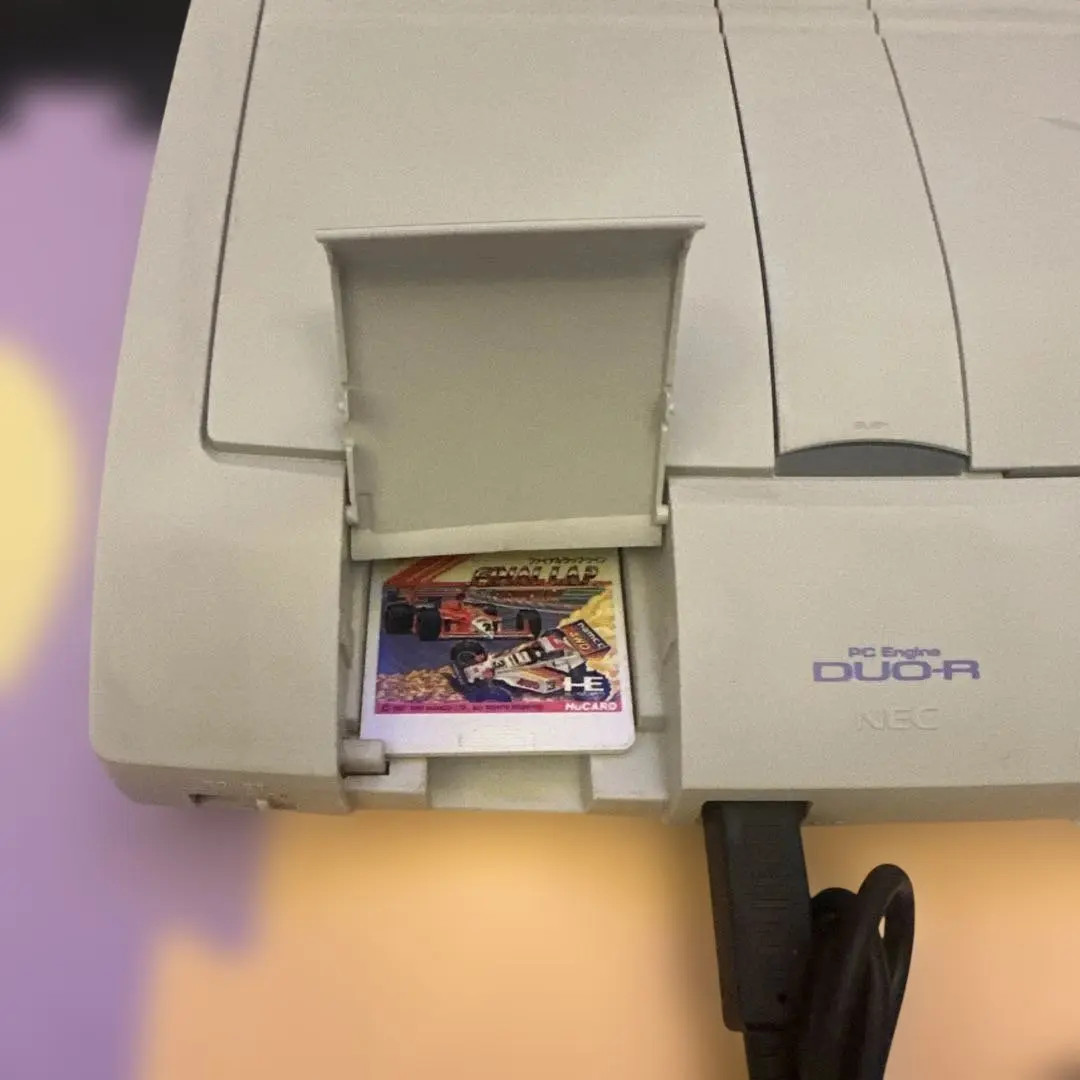 NEC PC Engine DUO R Console with Controller AC Adapter AV Cable As Is Used