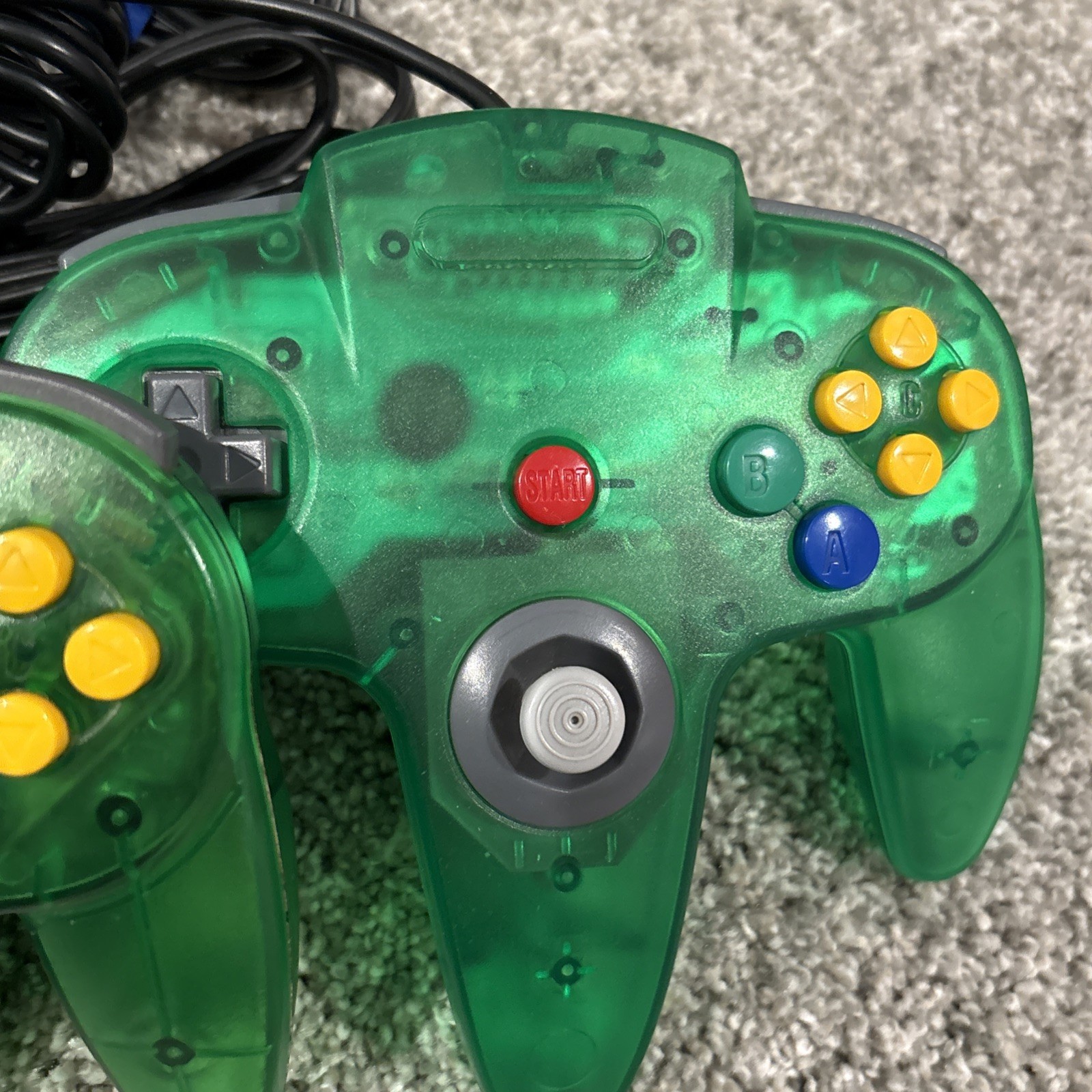 Nintendo N64 Jungle Green Console W/ OEM Controller, Expansion Pack, REGION FREE