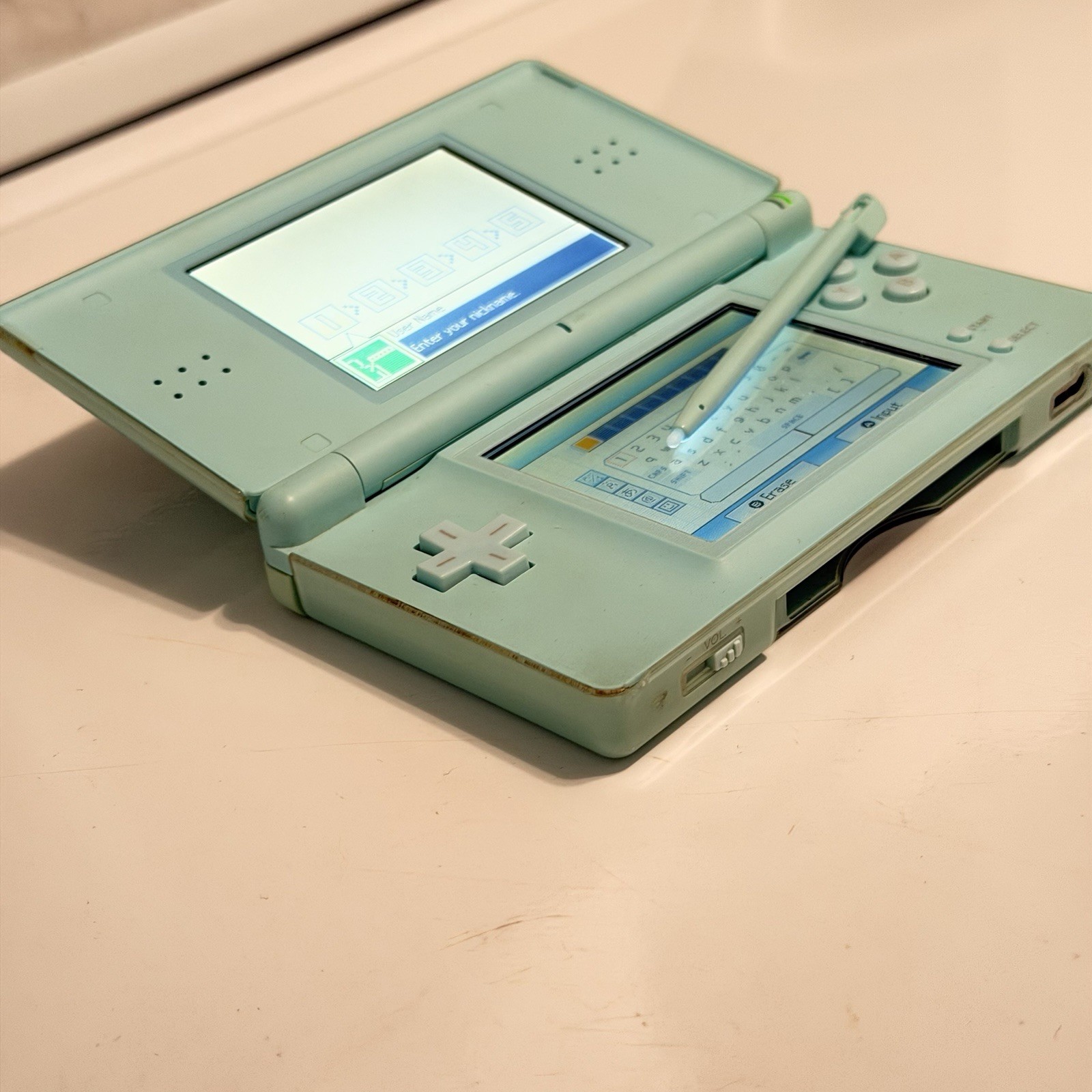 Nintendo DS Lite Mint Green Handheld Console Game System
