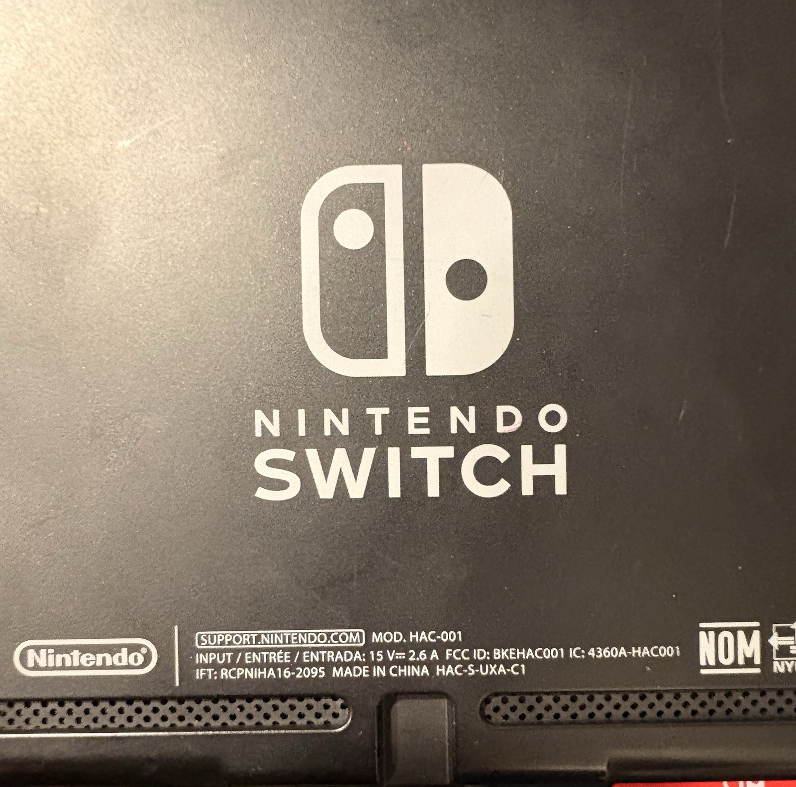 Nintendo Switch HAC-001 32GB Handheld Neon Blue/Red Joy-Con Dock Case