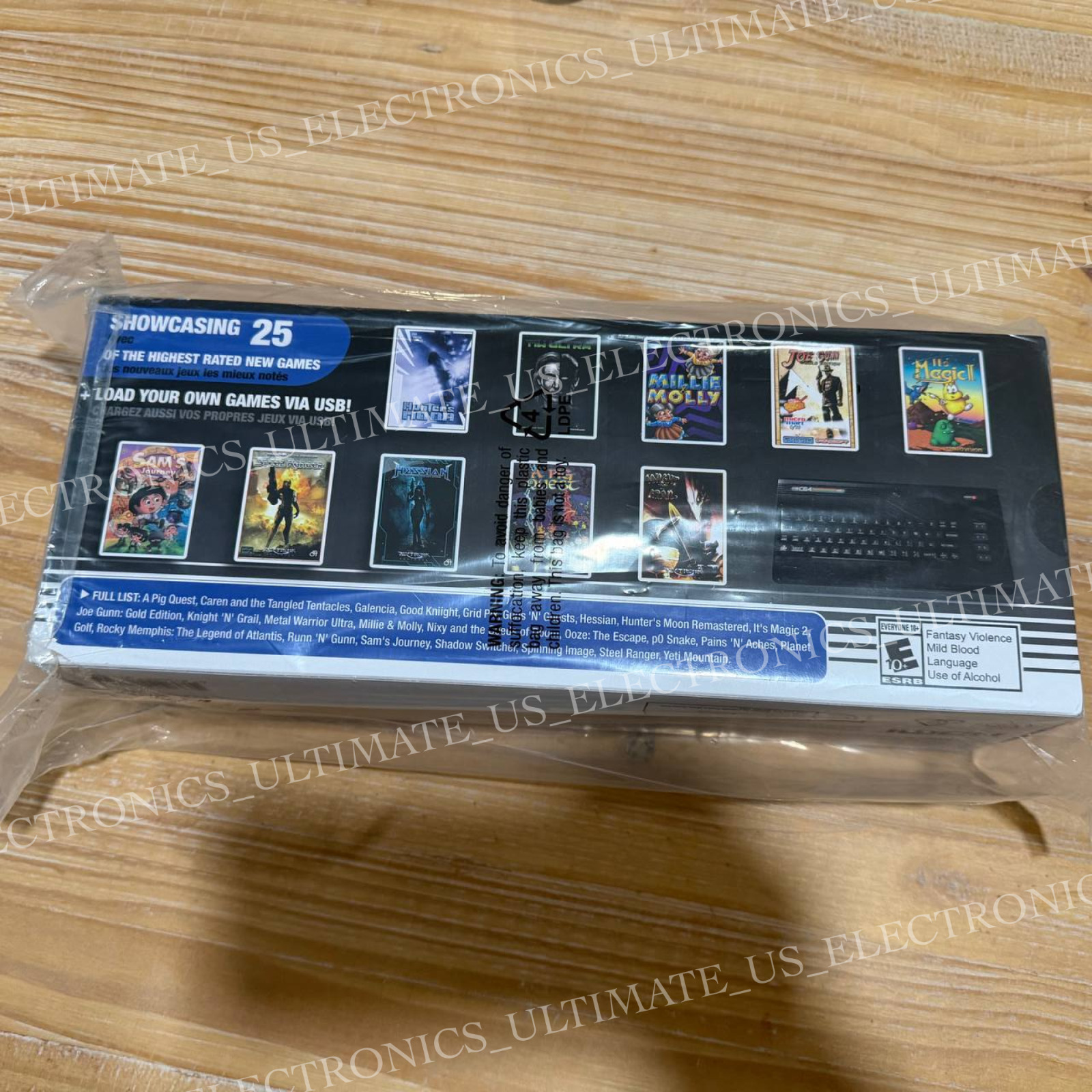 2025 THEC64 Mini Black Edition Commodore 64 HDMI Console with 25 Built-in Games