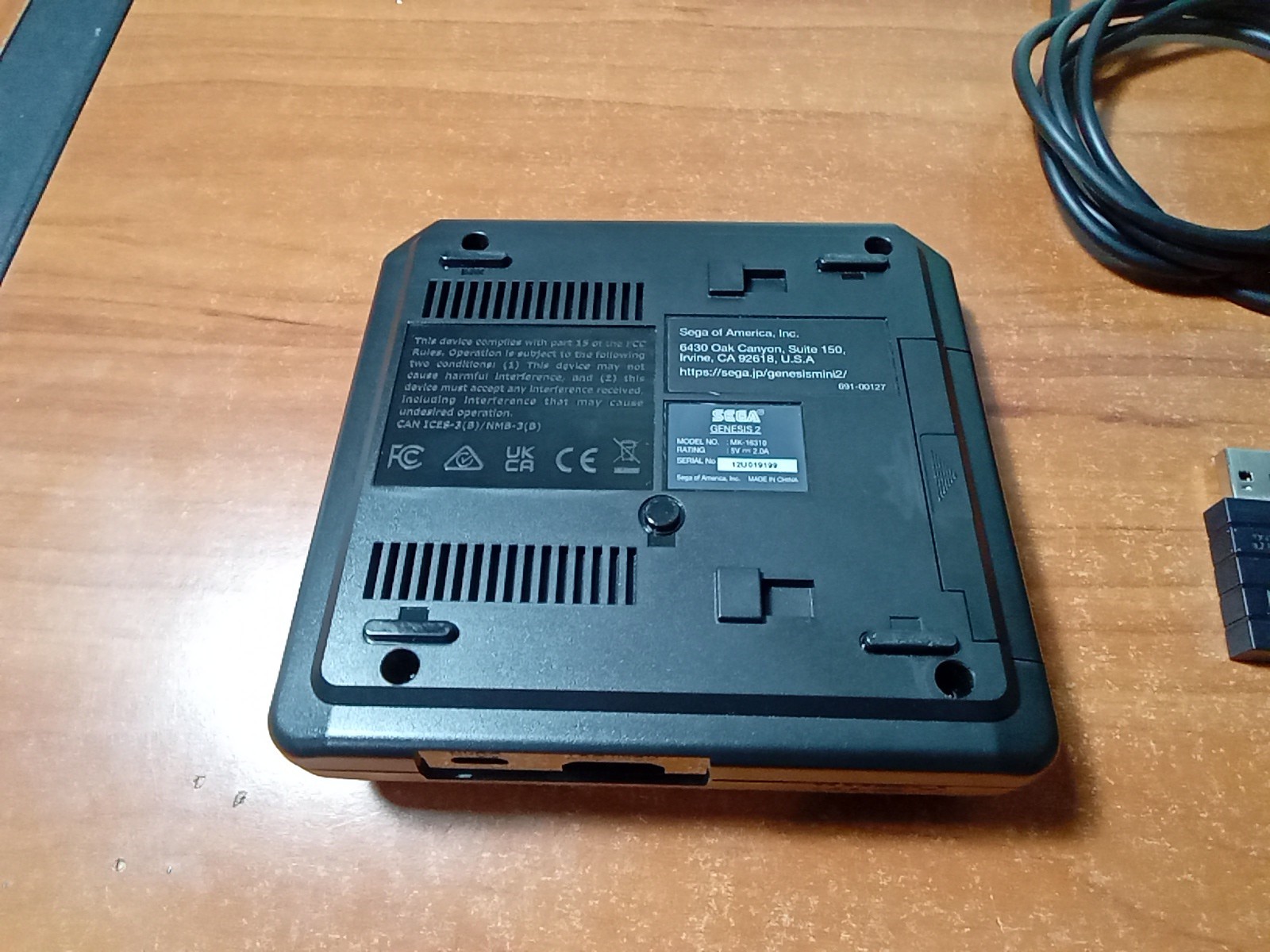Sega Genesis Mini 2 Classic Edition Console + Cables Wireless Controller TESTED