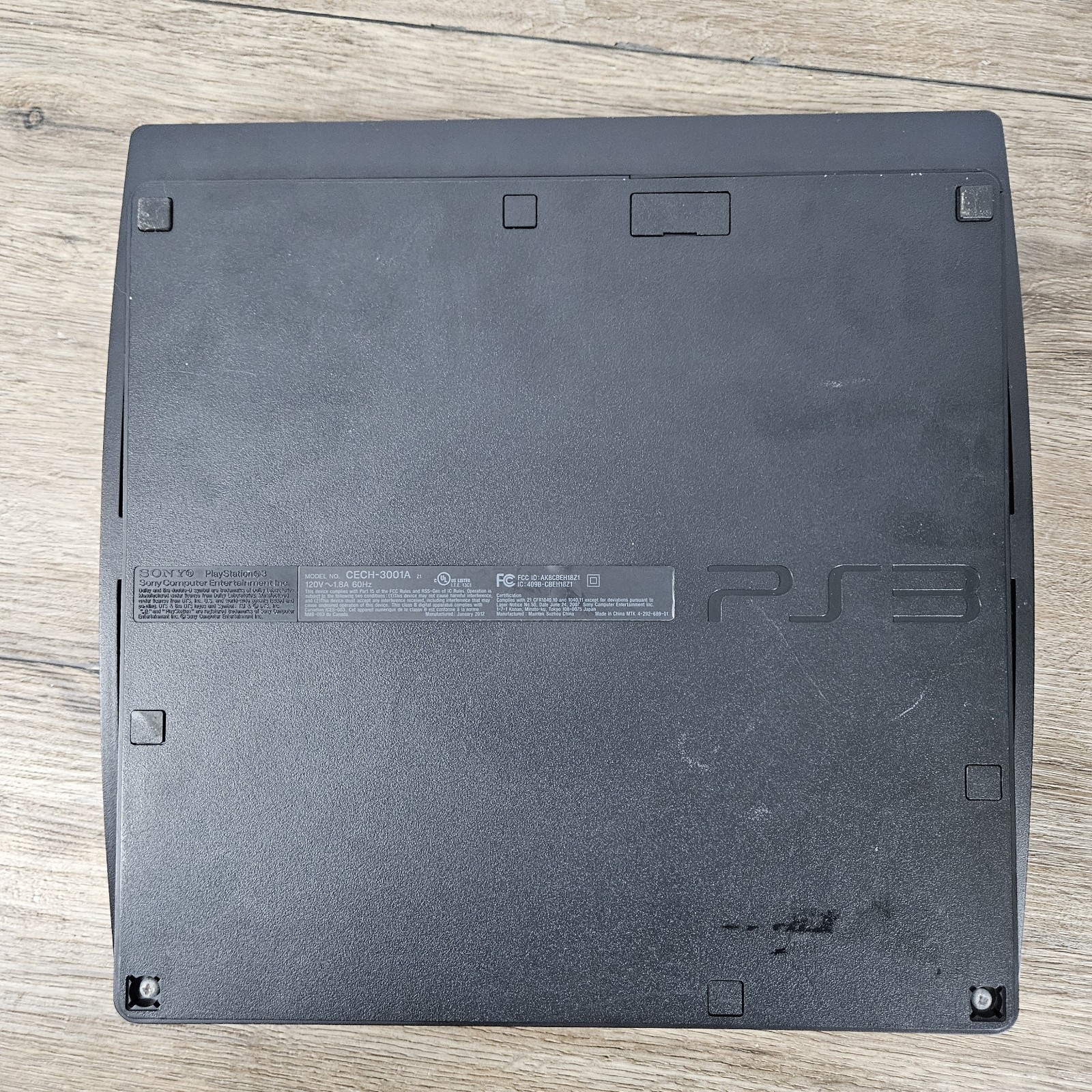 Sony PlayStation 3 Slim CECH-3001A 120GB Black Console ONLY