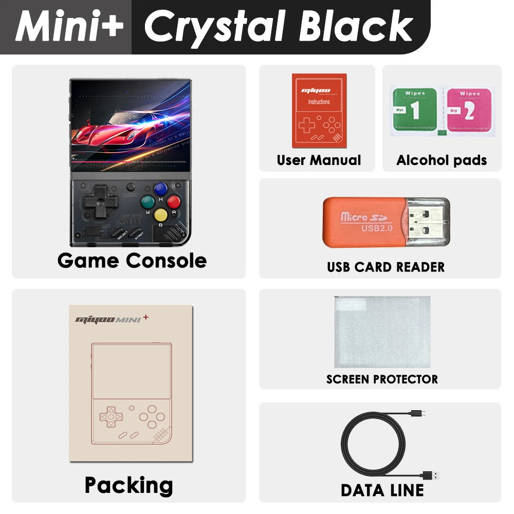 Portable Retro Handheld Game Console V2 Mini+ IPS Screen Linux Children Gift