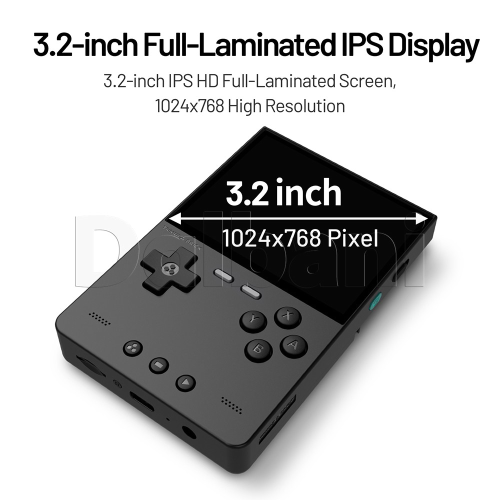 TrimUI Brick Black Open Source Handheld Game Console with 64GB