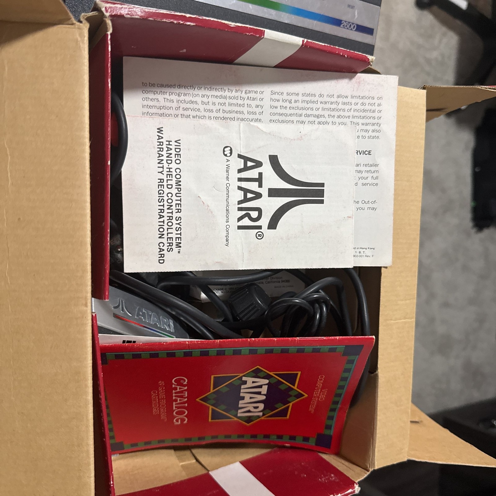ATARI 2600 1987 Release Compact Junior Console system Original Box