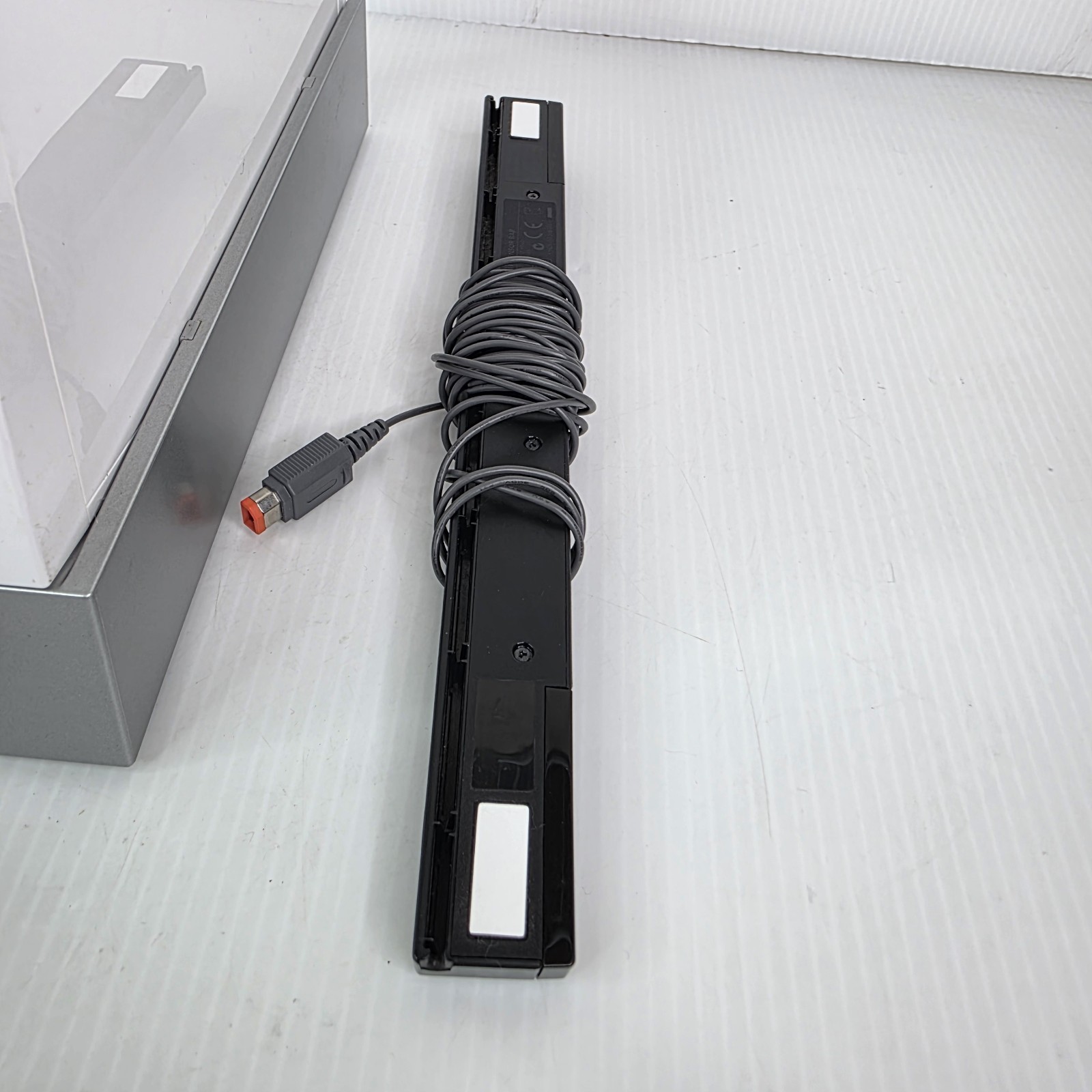 Nintendo Wii Console w/ OEM Stand, Motion Sensor Bar, Cables, SD Card – Works!