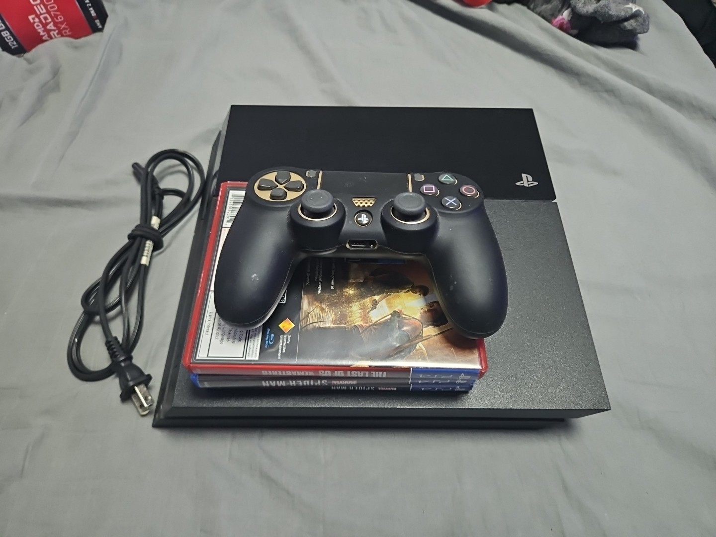 Sony PlayStation 4 Video Game Console With Controller & Three Games