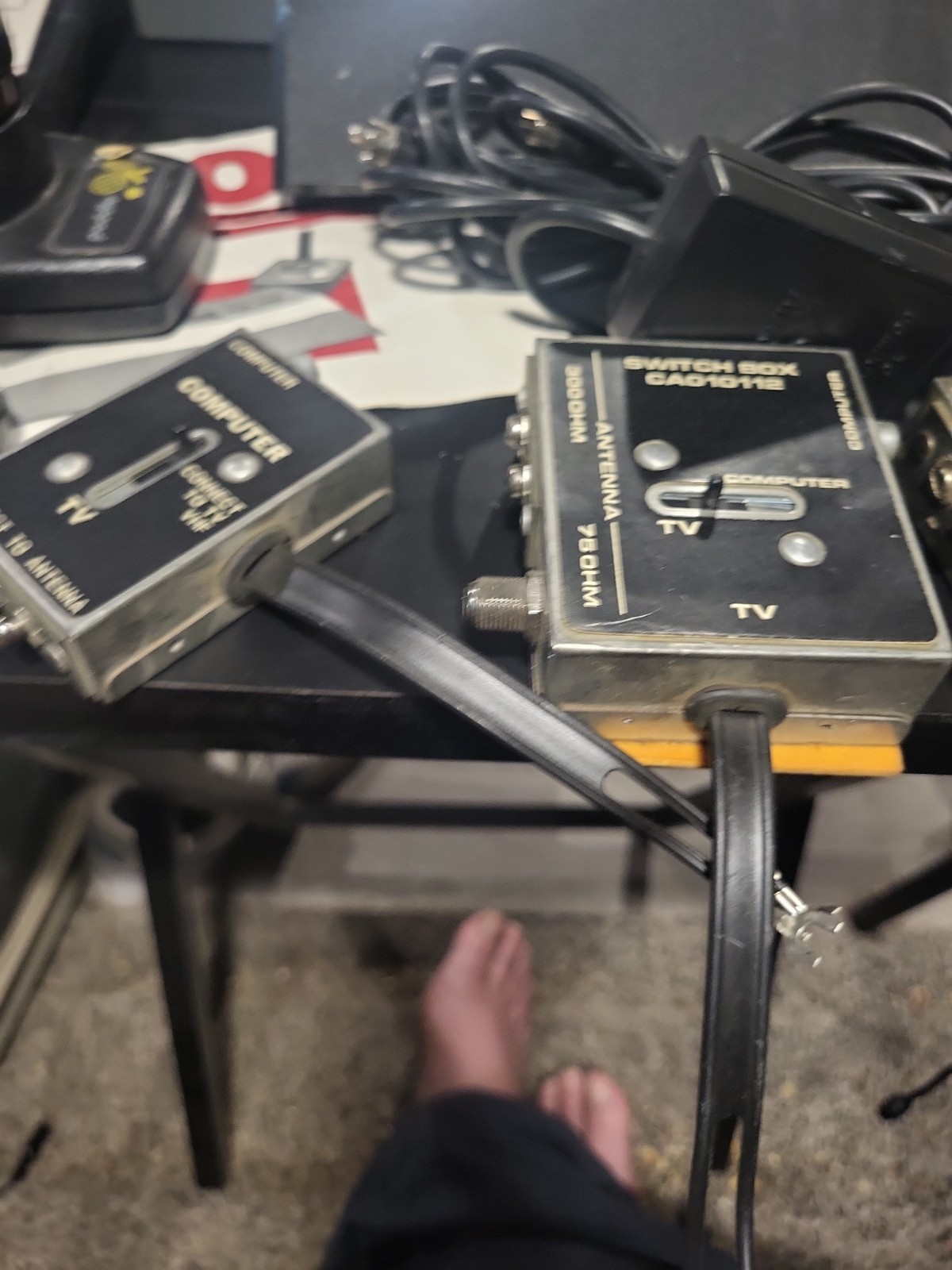 Atari 2600 Junior Black – Bundle – PARTS OR REPAIR