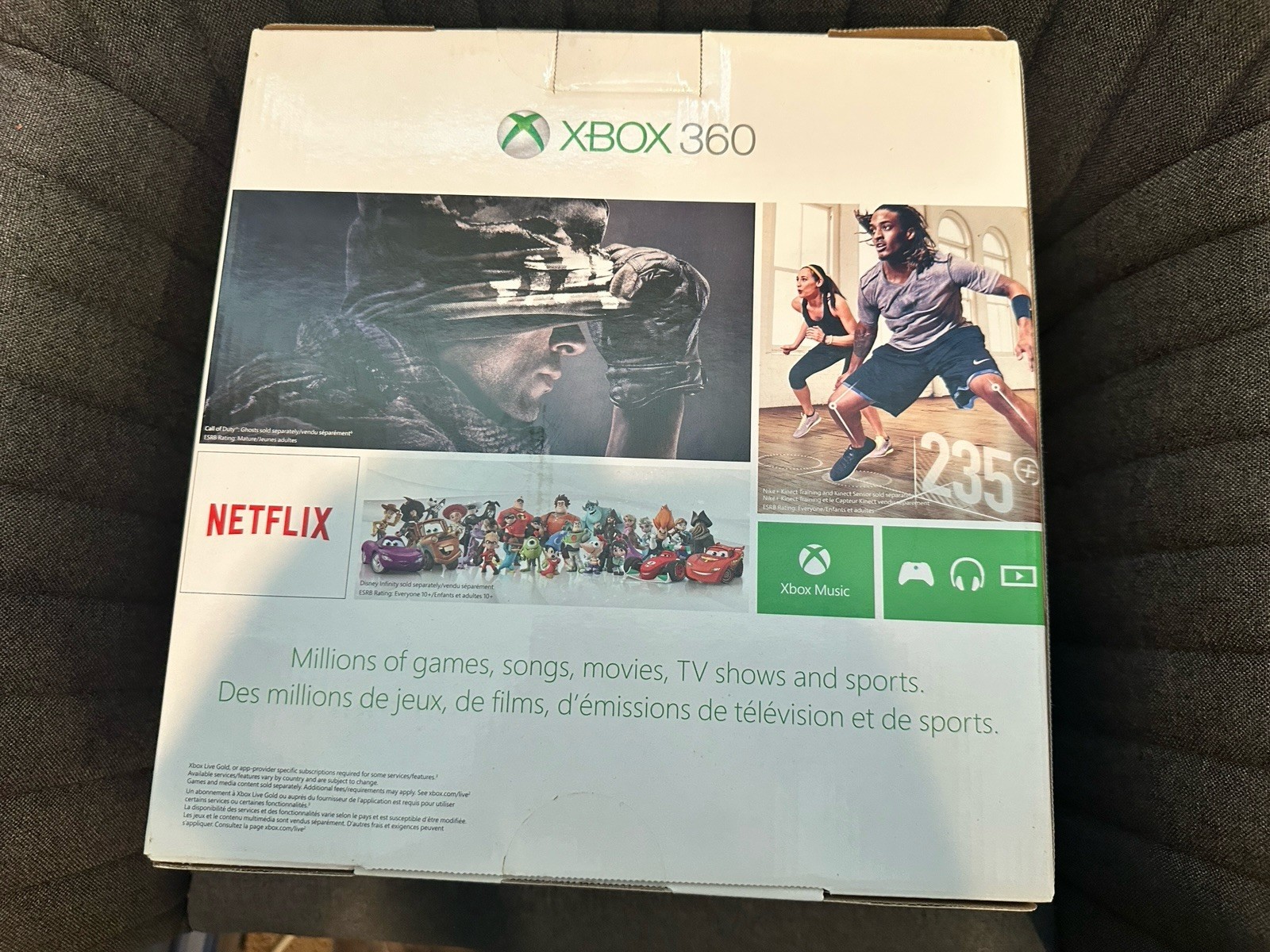 Microsoft Xbox 360 Black Console 4GB BRAND NEW FACTORY SEALED with Peggle 2