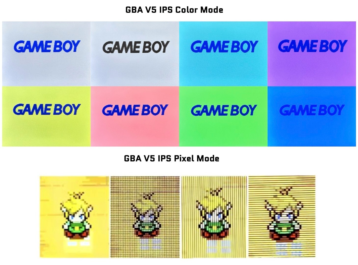Nintendo Game Boy Advance GBA Backlight IPS LCD System Rechargeable USBC Battery