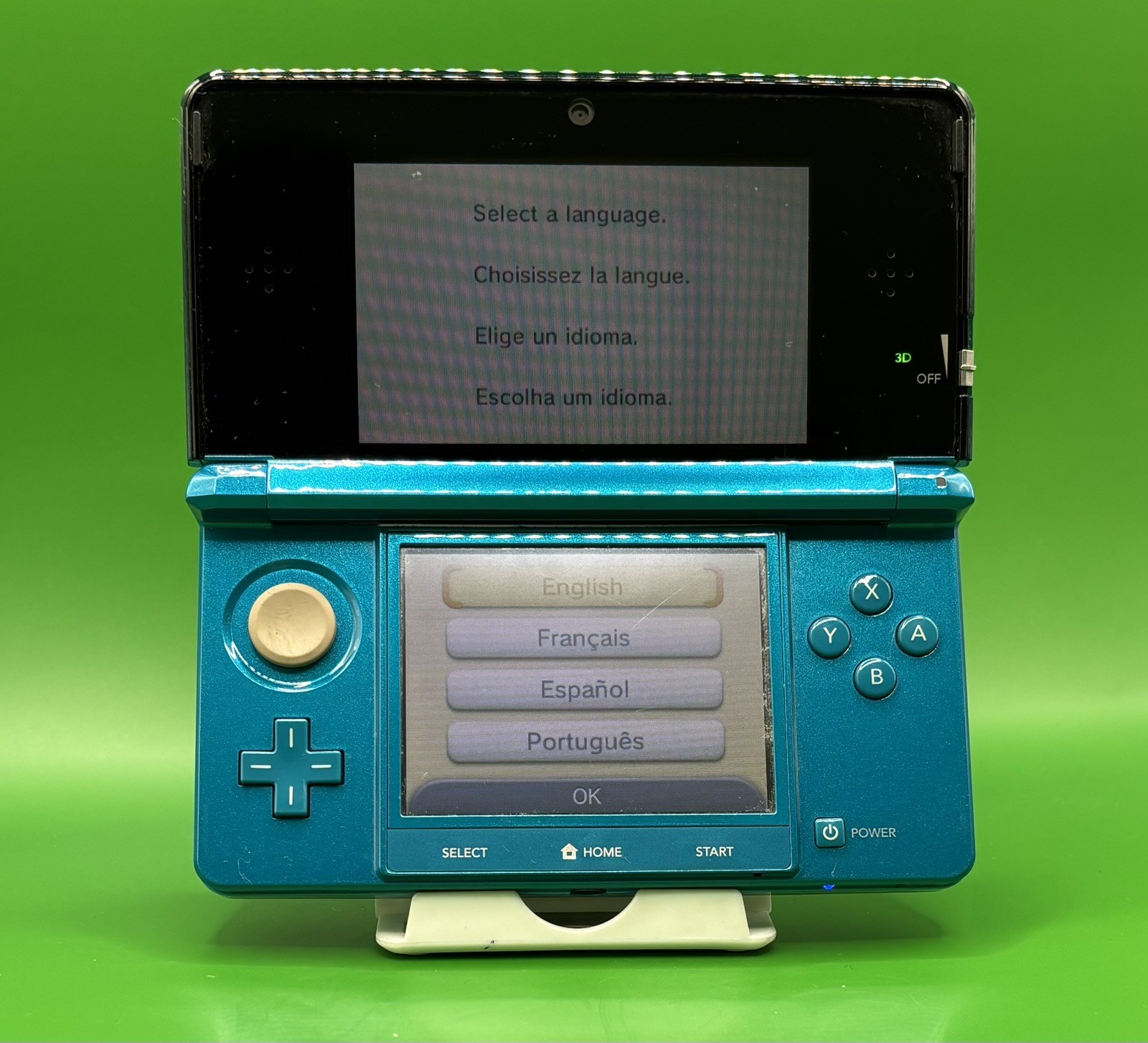 Nintendo 3DS – Aqua Blue (F89) READ DESCRIPTION