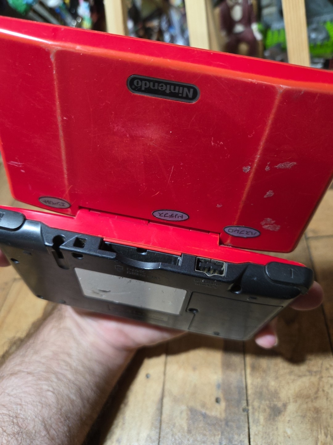 Nintendo DS NTR-001 Handheld Game Console Not Tested For Parts Only Red
