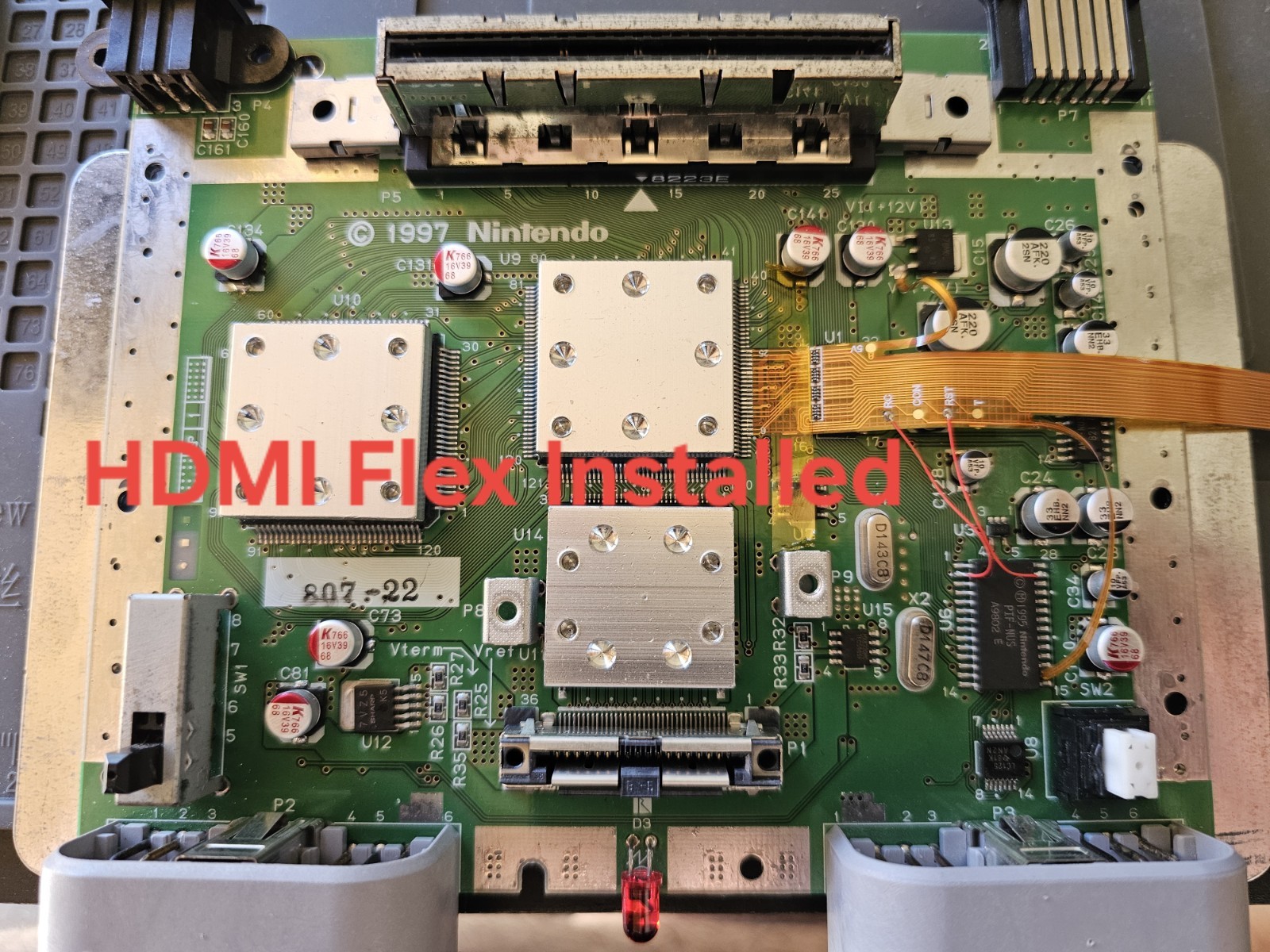 HDMI & Bluetooth Nintendo 64 Smoke Gray – New Capacitors