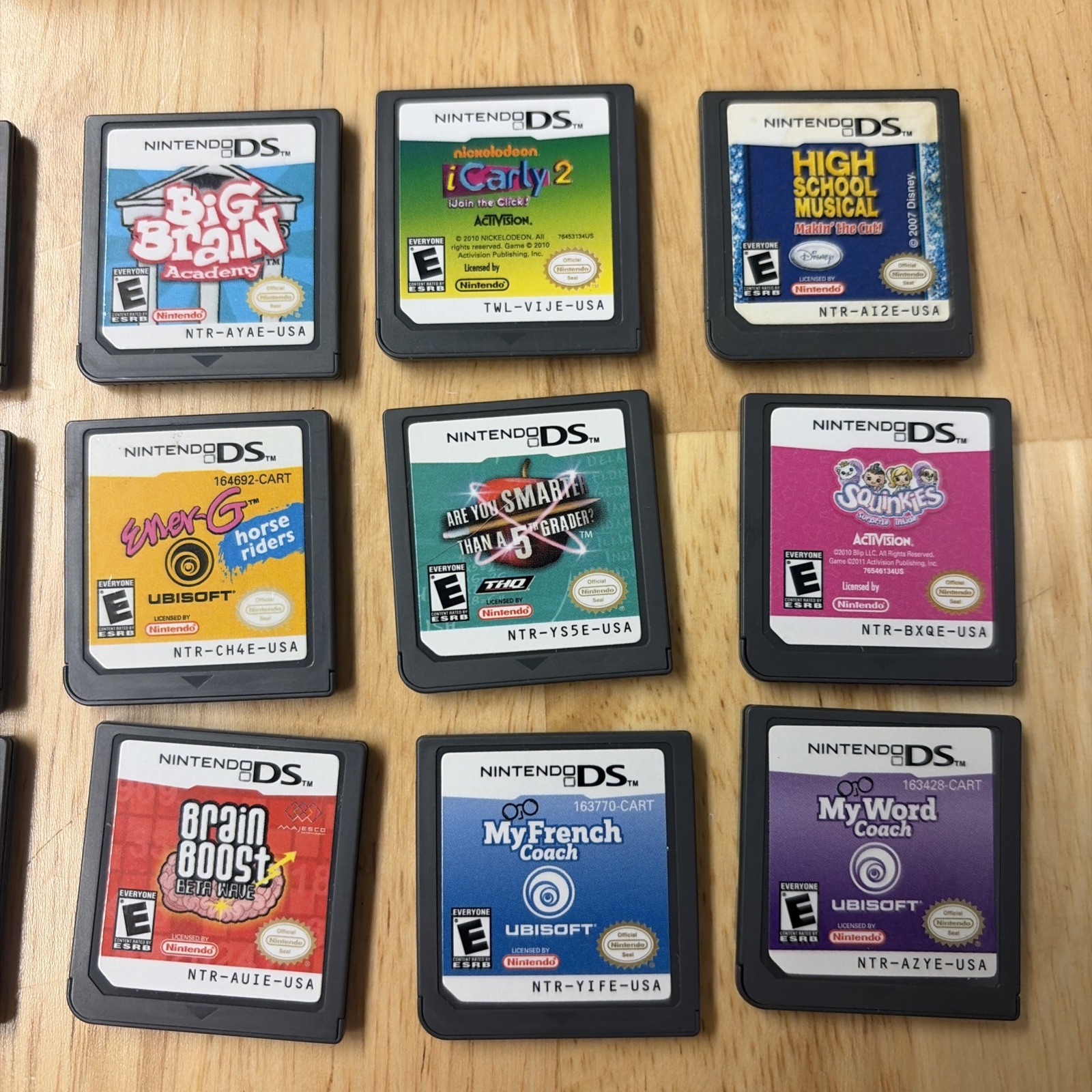 Nintendo DS Lite Crimson Handheld System Bundle Red/Black Charger 15 Games
