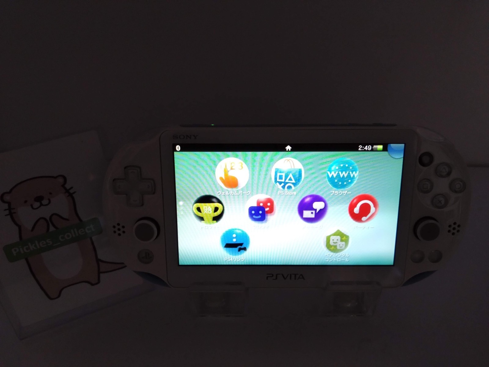 PS Vita 2000 Light Blue White PCH 2000 ZA14 w/Box 8GB PSV Tested Sony 0615H