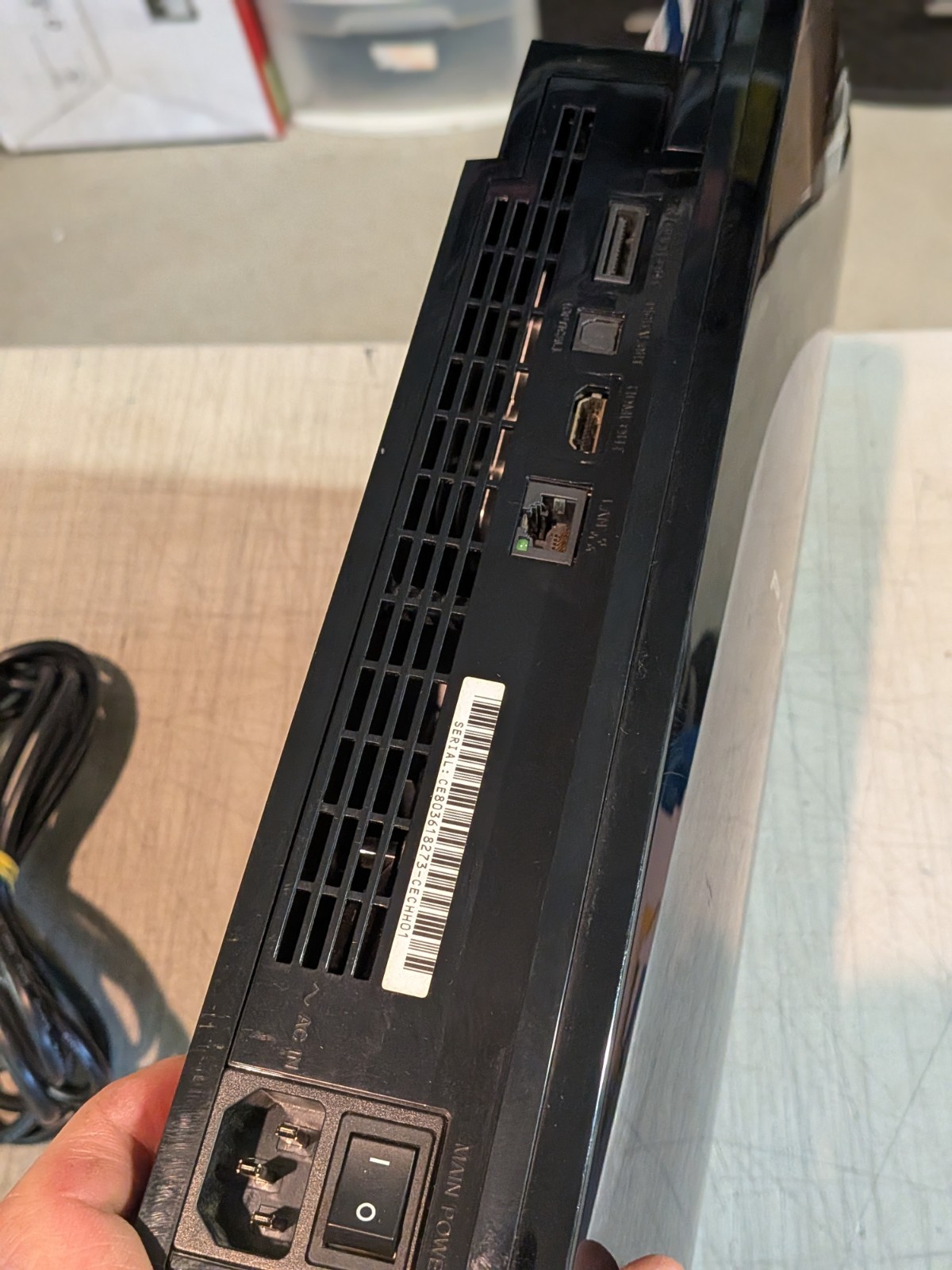 PlayStation 3 Fat PS3 40GB Black Console Gaming System CECHH01 1 YEAR WARRANTY!