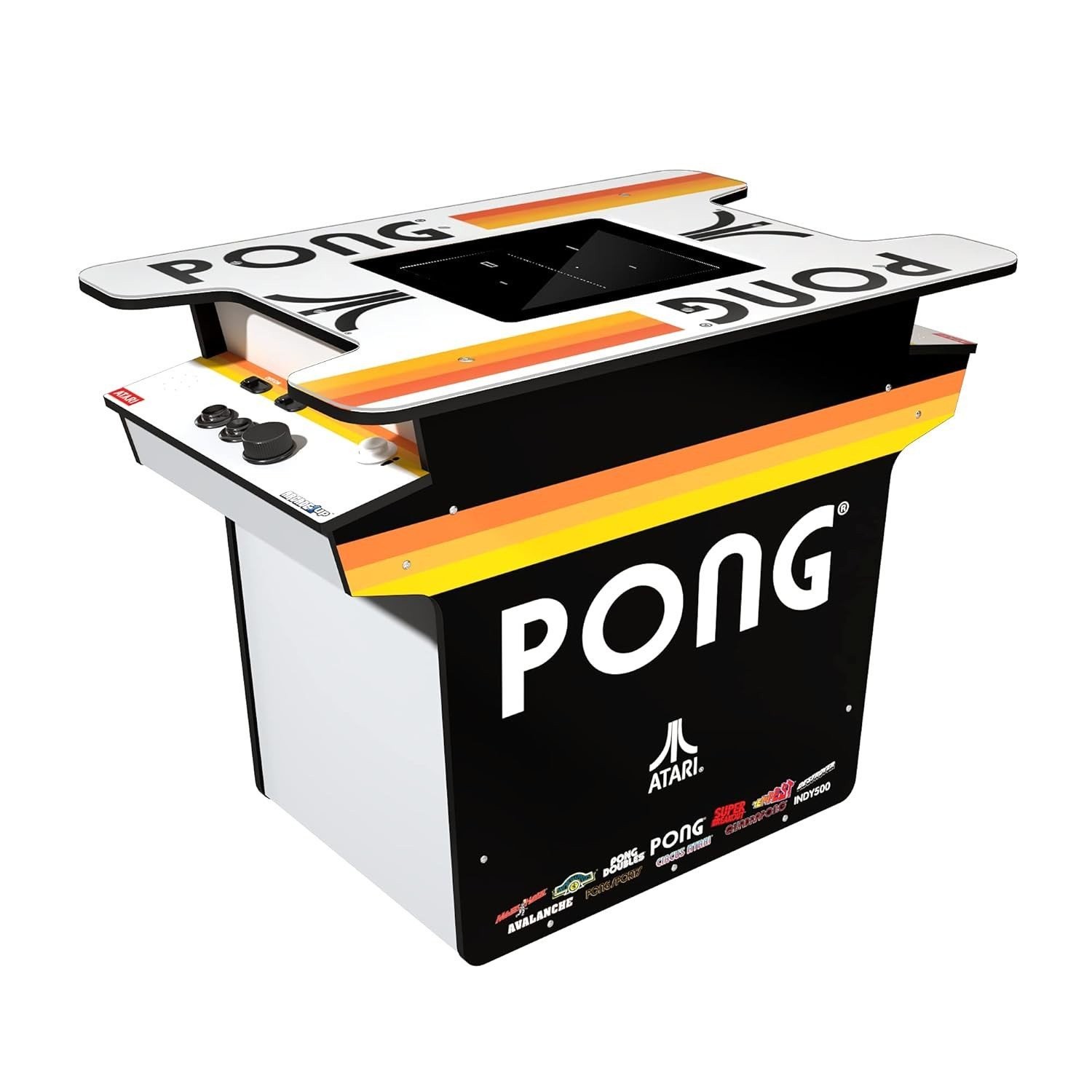 ARCADE1UP PONG HEAD-TO-HEAD ARCADE TABLE 12-IN-1 COCKTAIL GAME – OFFICIAL