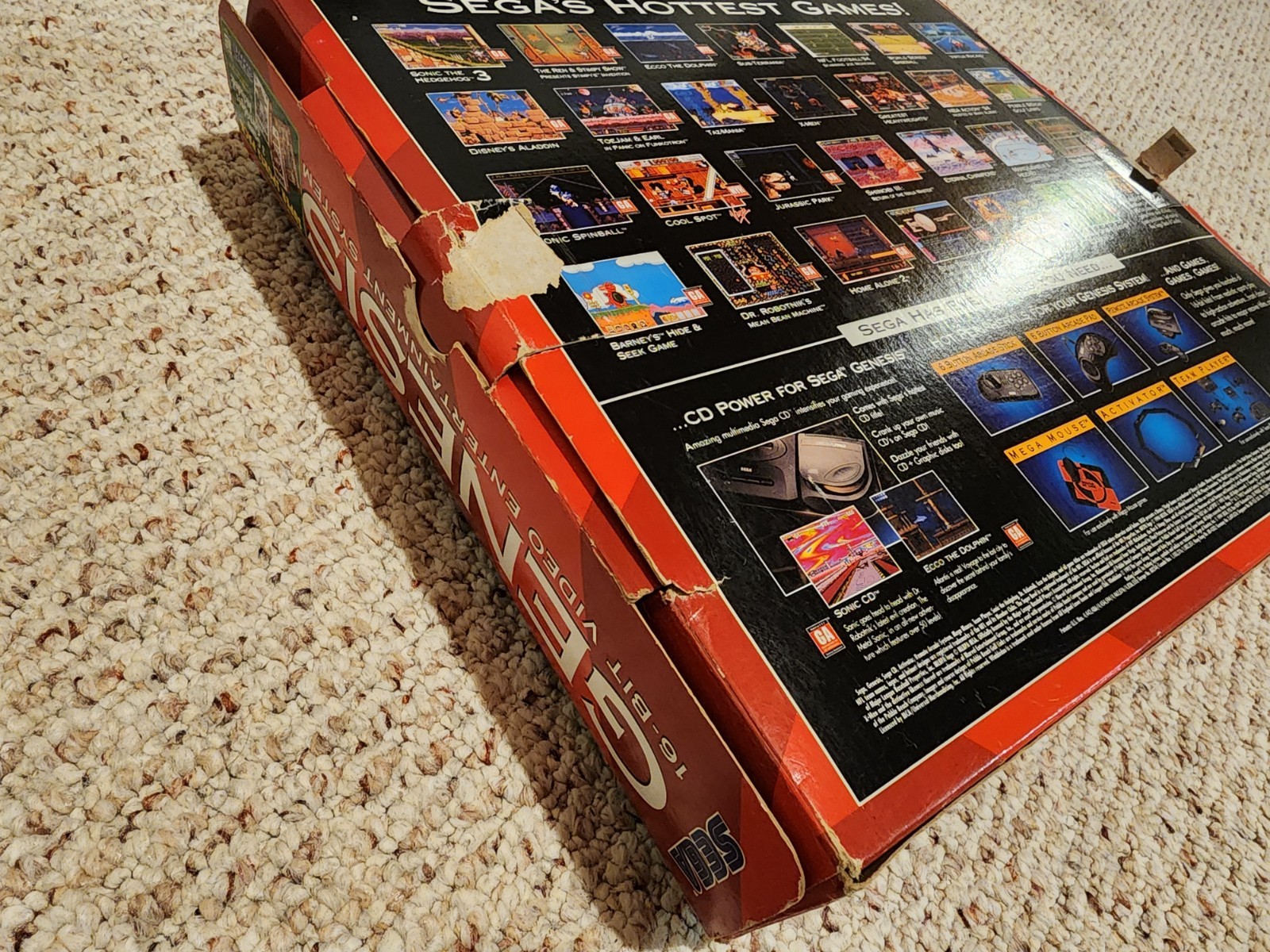 Sega Genesis Model 2 Console Complete CIB Original Box Super Sports Pack HTF!