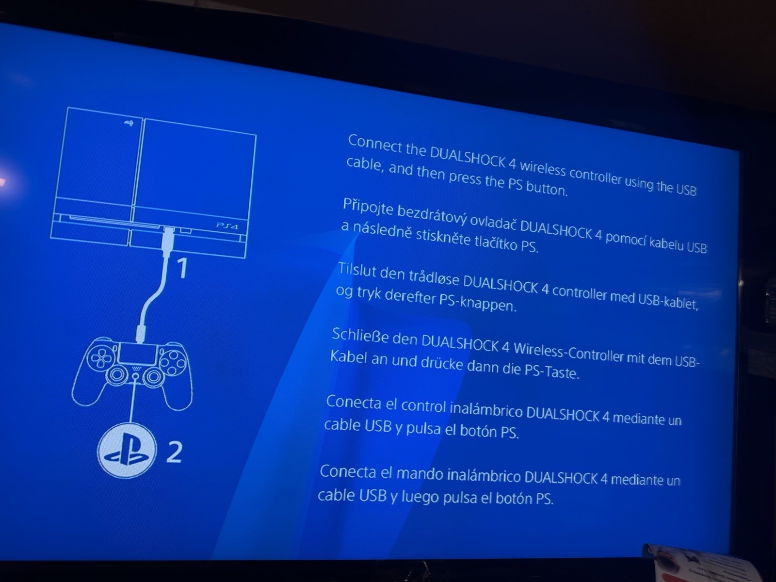 SONY * PS4 PLAYSTATION 4 * CONSOLE CUH-1215A w/ POWER CORD HDMI & 2 CONTROLLERS
