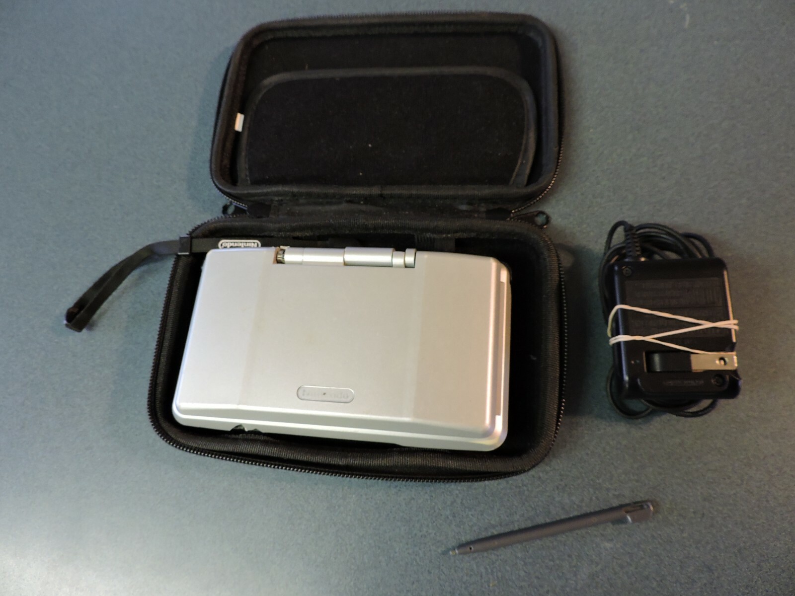 Nintendo DS Titanium Color with Case & Charger Working Condition